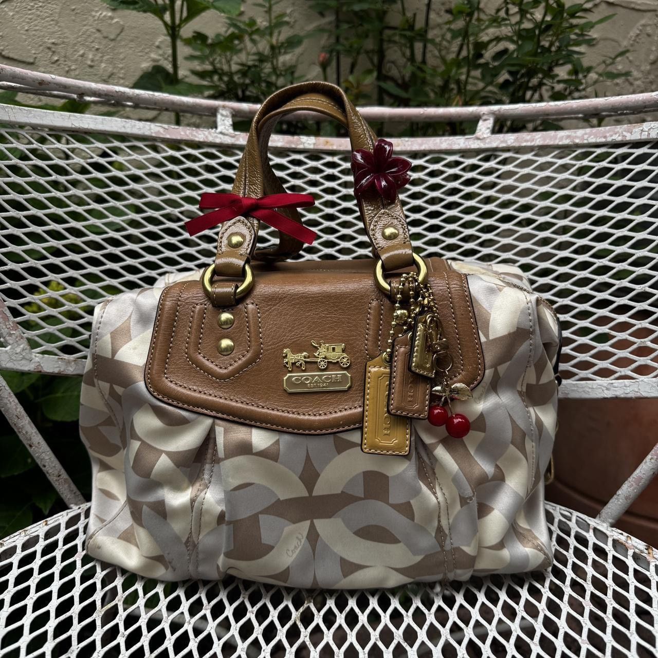 Coach Y2K Coach Satin Monogramed Handbag Size ONE SIZE - 1 Thumbnail