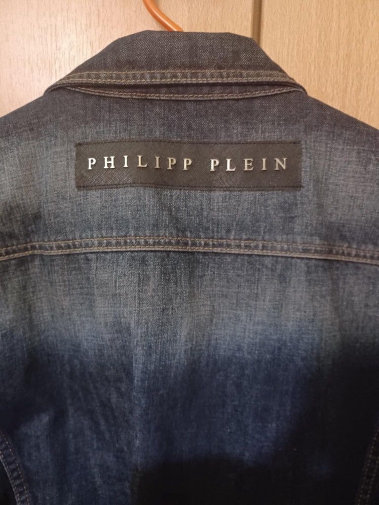 Philipp Plein Philipp Plein blue denim jacket Size US XL / EU 56 / 4 - 4 Thumbnail