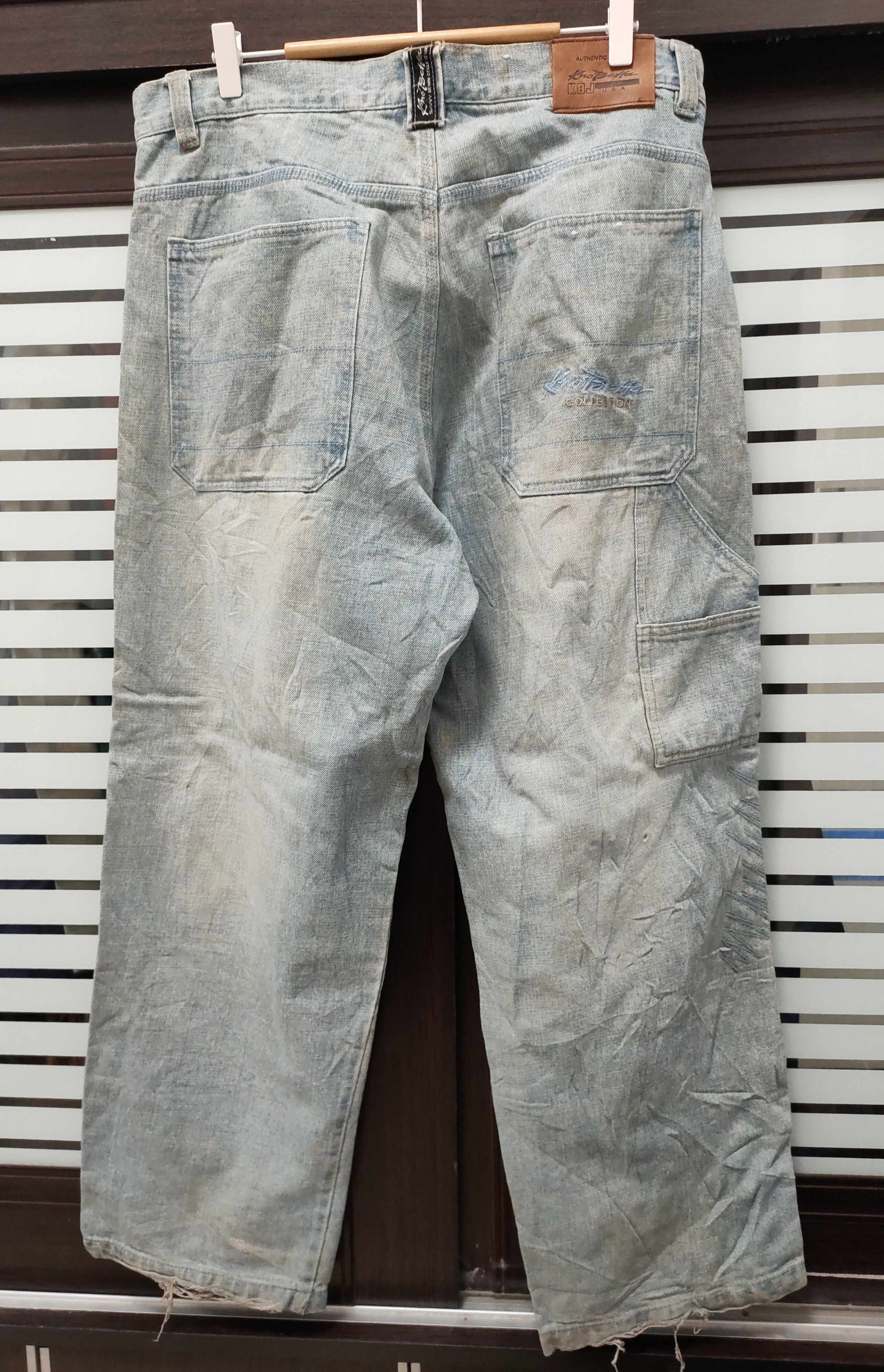 Vision Streetwear 💥90's Baggy Kno.Betta Blue Jeans U.S.A 💥 Size US 36 / EU 52 - 7 Thumbnail