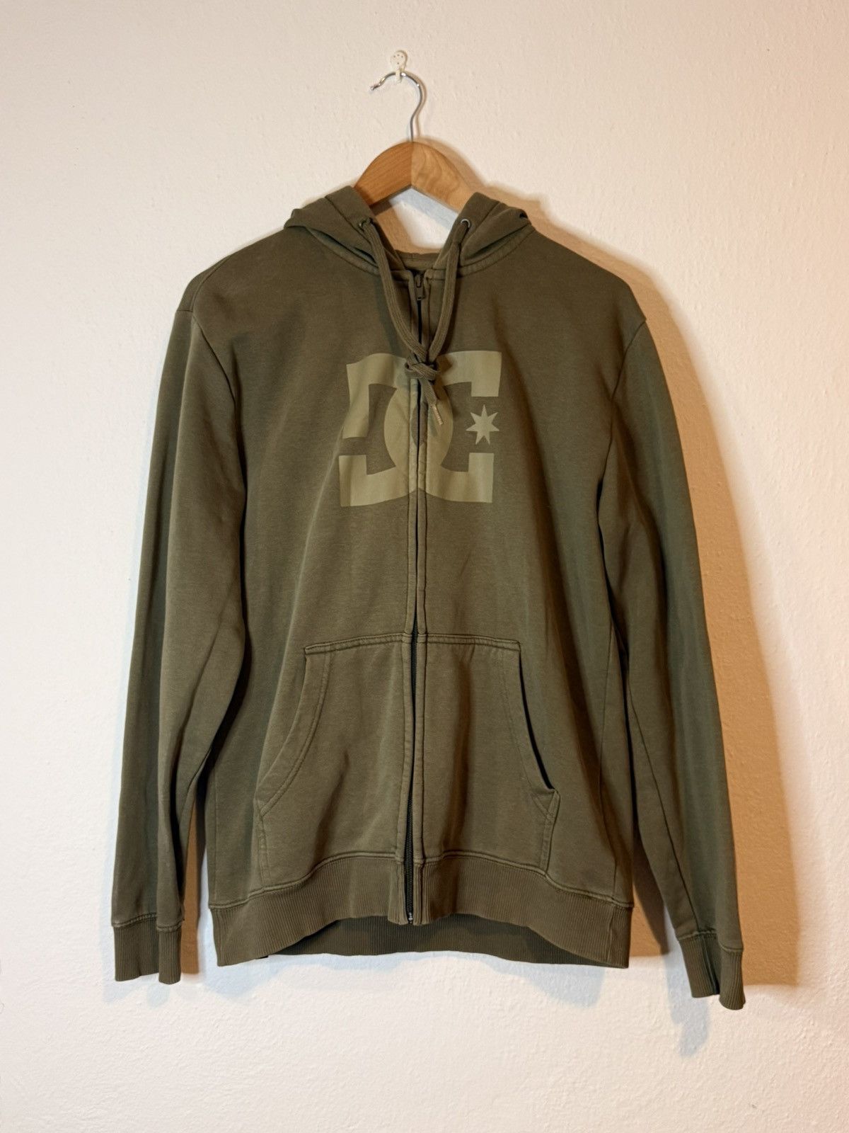 DC DC Shoes Streetwear Military Green Full Zip Hoodie Size US M / EU 48-50 / 2 - 1 Thumbnail