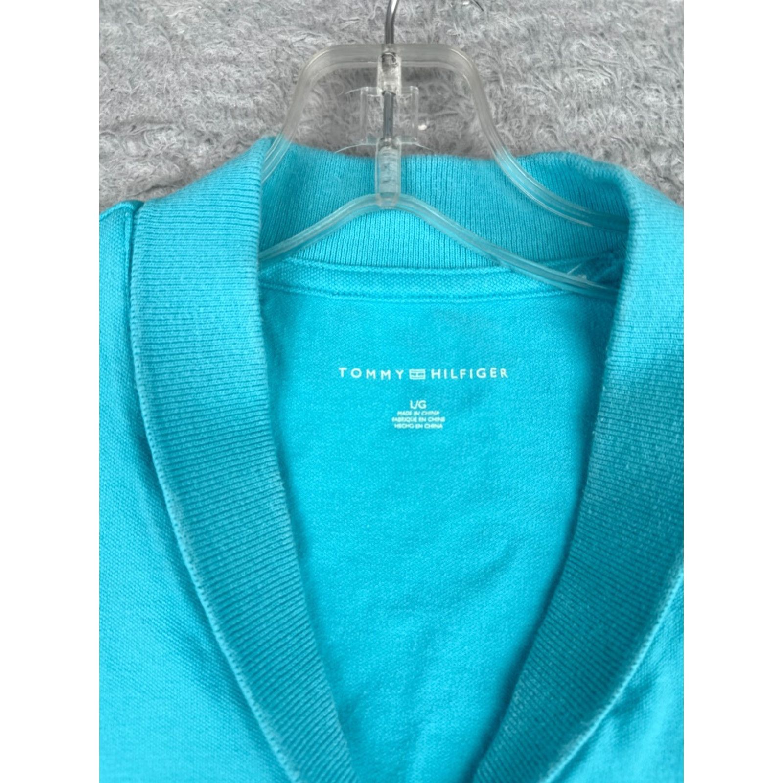 Tommy Hilfiger Tommy Hilfiger Women's Polo Shirt Large Blue Collared Cotton Blend Short Sleeve Classic Casual Size L / US 10 / IT 46 - 6 Thumbnail