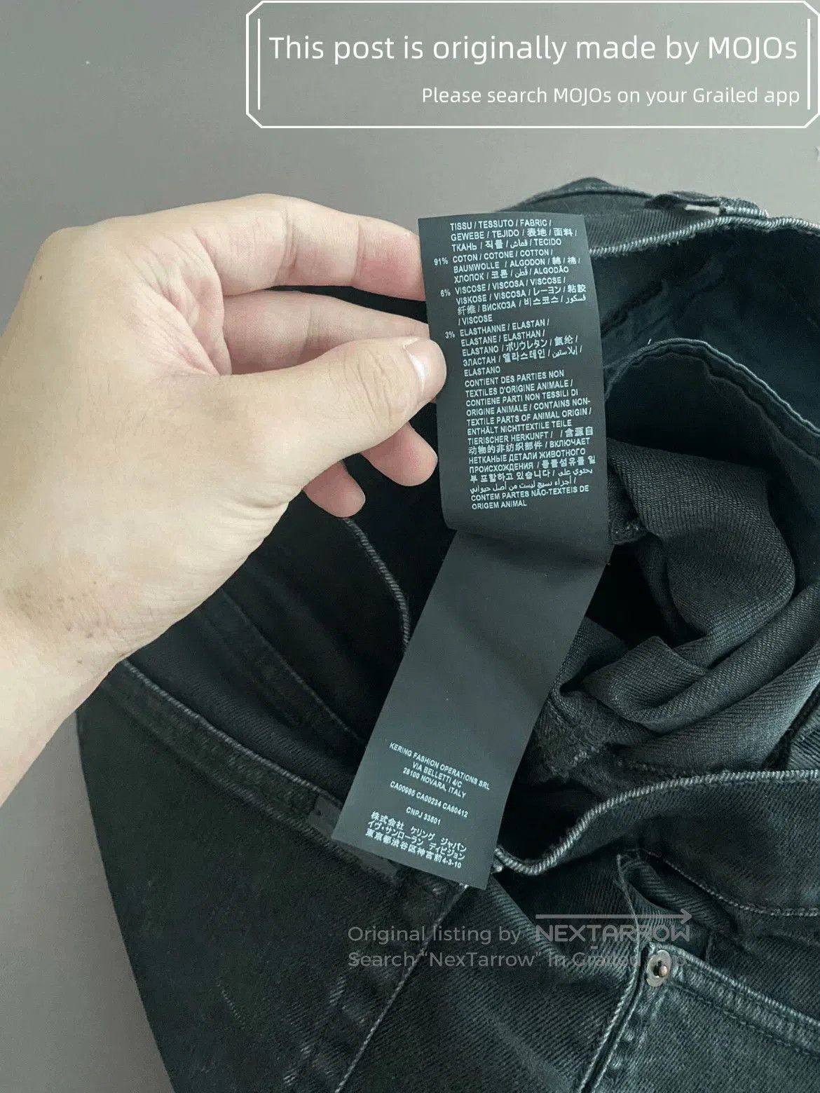 Saint Laurent Paris Sz 34 Saint Laurent Paris 20AW Washed Fading D24 Denim mojo Size US 34 / EU 50 - 4 Thumbnail