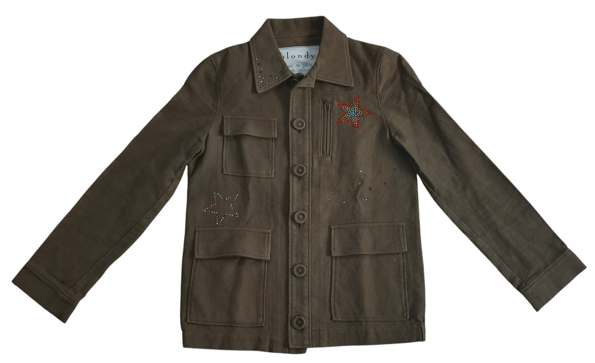 Japanese Brand Ladie's jacket- Blondy Olive Green Military Jacket Size S / US 4 / IT 40 - 1 Thumbnail