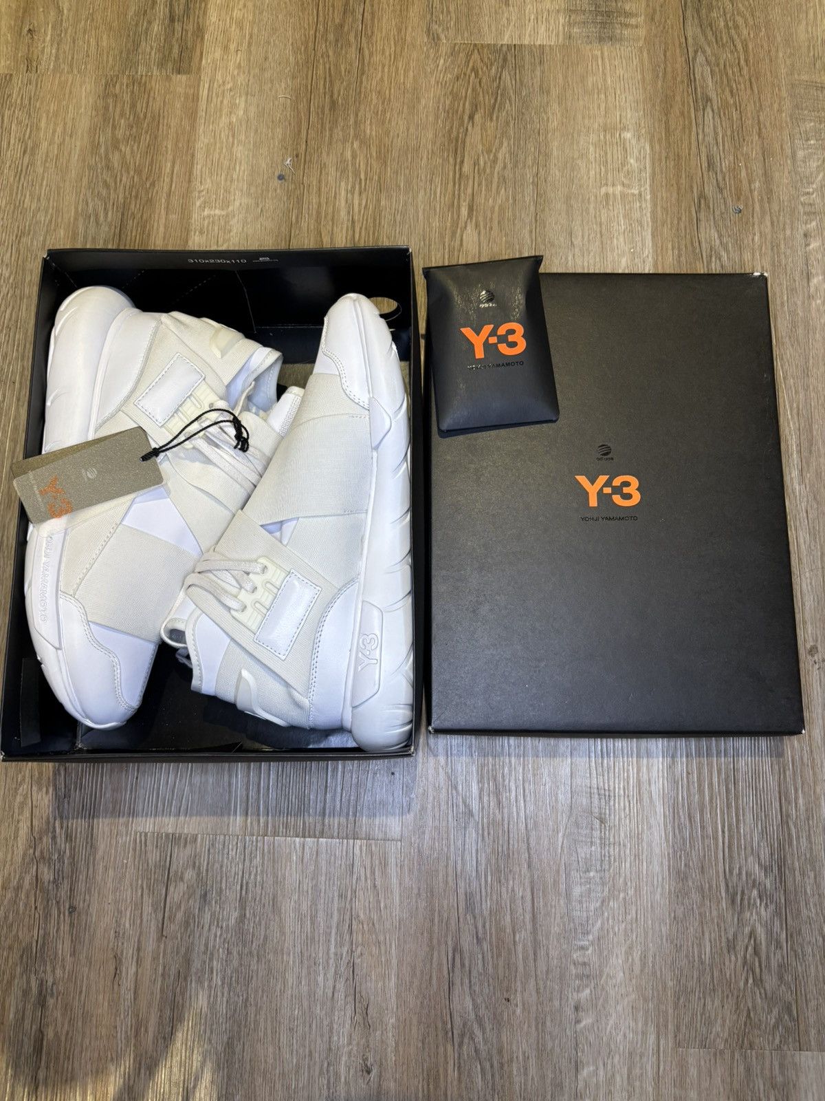 Adidas × Y-3 Adidas x Y-3 Qasa High Triple White 2016 Yohji Yamamoto Size US 8 / EU 41 - 8 Thumbnail
