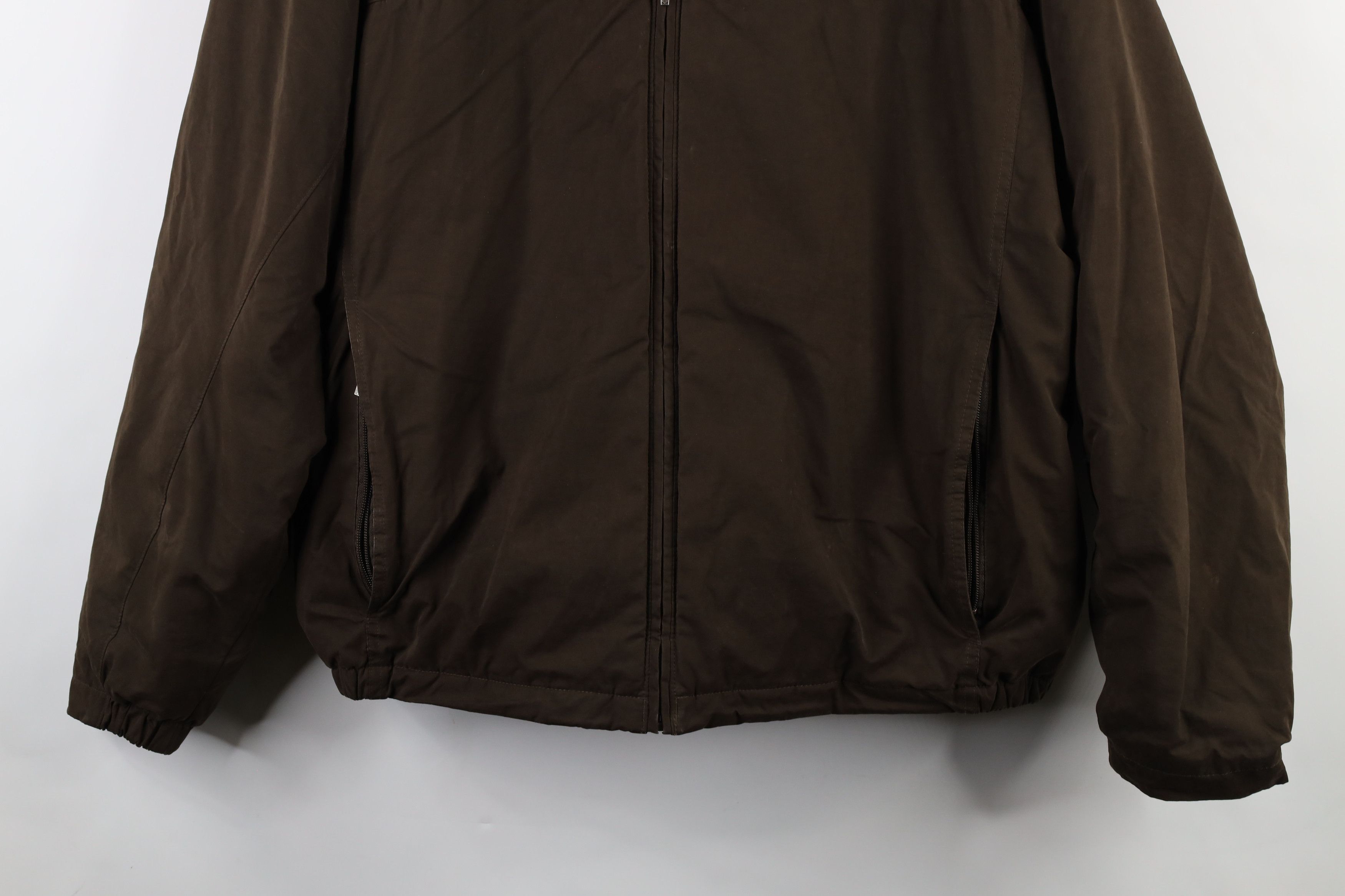 Columbia × Vintage Vintage Columbia Spell Out Fleece Lined Bomber Jacket Brown Size US XXL / EU 58 / 5 - 3 Thumbnail