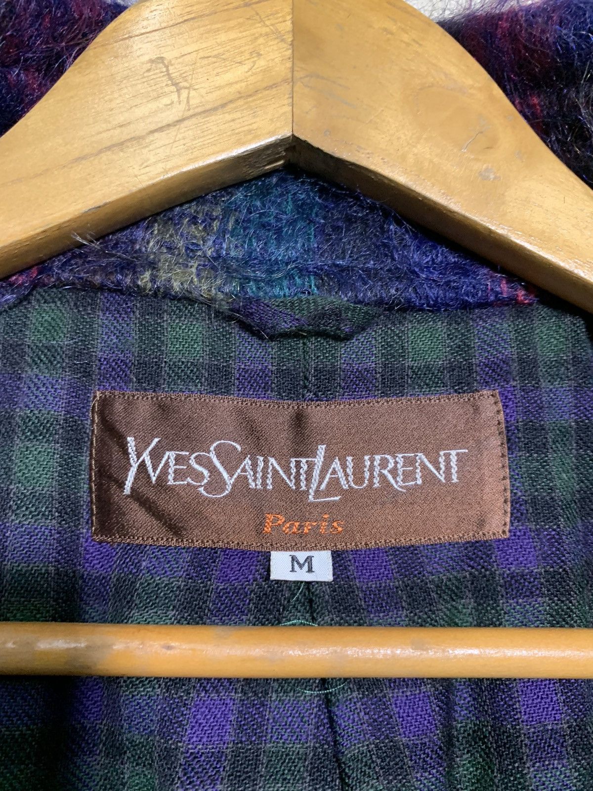 Yves Saint Laurent 🔥VTG YSL MOHAIR WOOL RAINBOW STRIPES JACKET Size M / US 6-8 / IT 42-44 - 13 Thumbnail