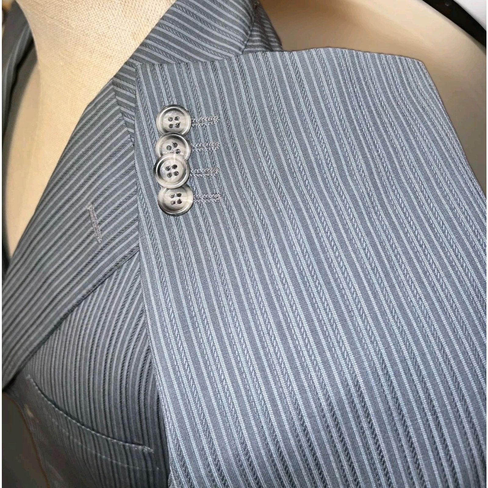 Versace Versace Collection by Gianni Versace Gray Blazer Size 40R US Size 40R - 2 Thumbnail