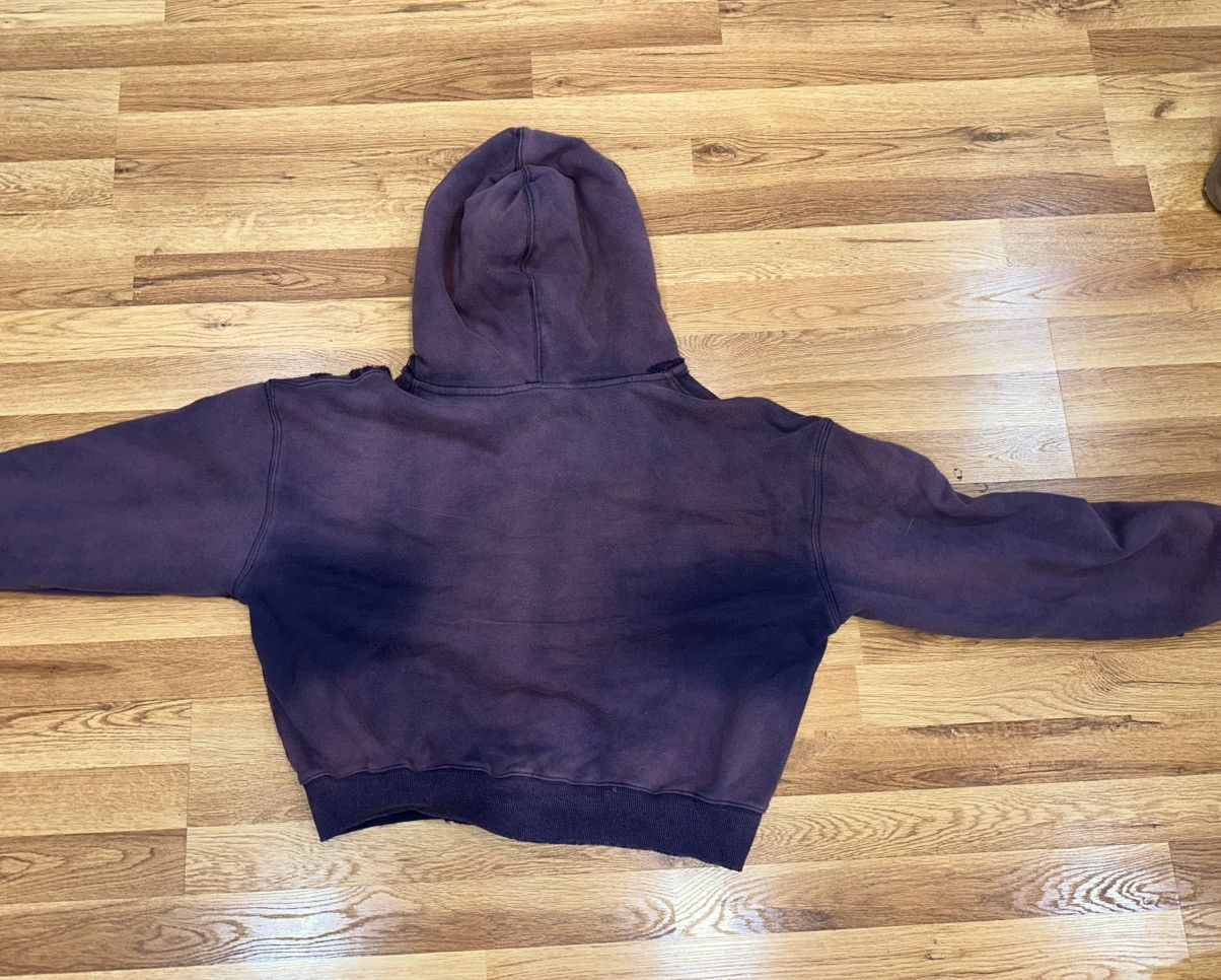 Vale Vale Forever Washed Distressed Zip Up Hoodie Size US S / EU 44-46 / 1 - 5 Thumbnail