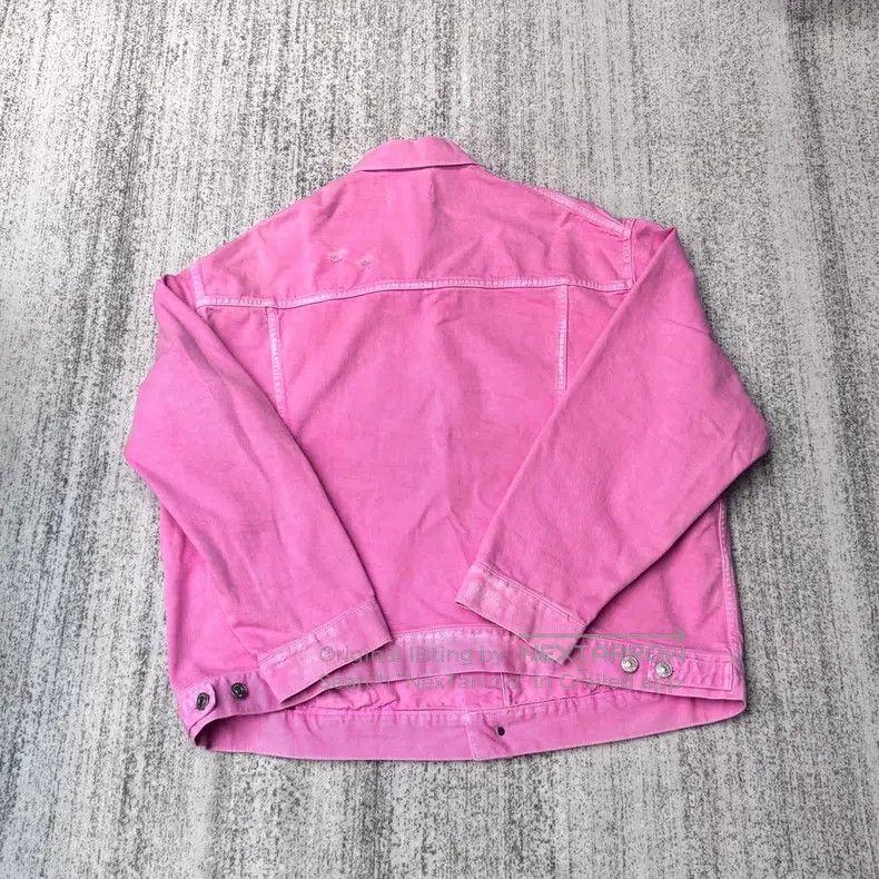 Balenciaga Balenciaga Pink denim jacket Size US M / EU 48-50 / 2 - 2 Thumbnail