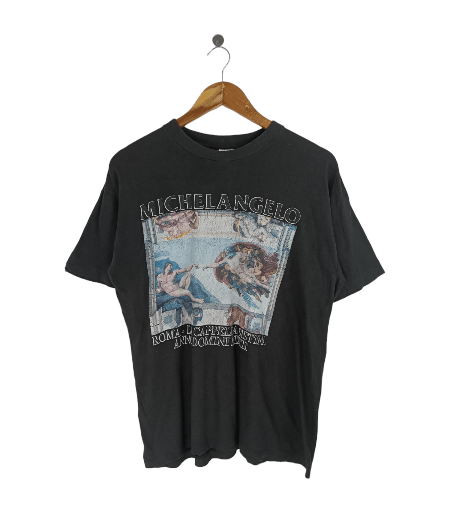 Vintage VINTAGE 90'S MICHELANGELO DISTRESSED ART TEE VERY RARE Size US M / EU 48-50 / 2 - 1 Thumbnail