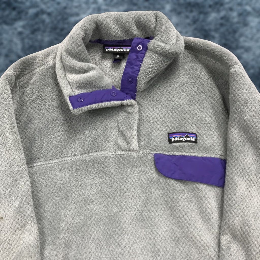 Patagonia Patagonia Jacket Womens M Gray Fleece Re-Tool Snap T Pullover Sweater Basic Jacket Outdoor Casual Size M / US 6-8 / IT 42-44 - 1 Thumbnail