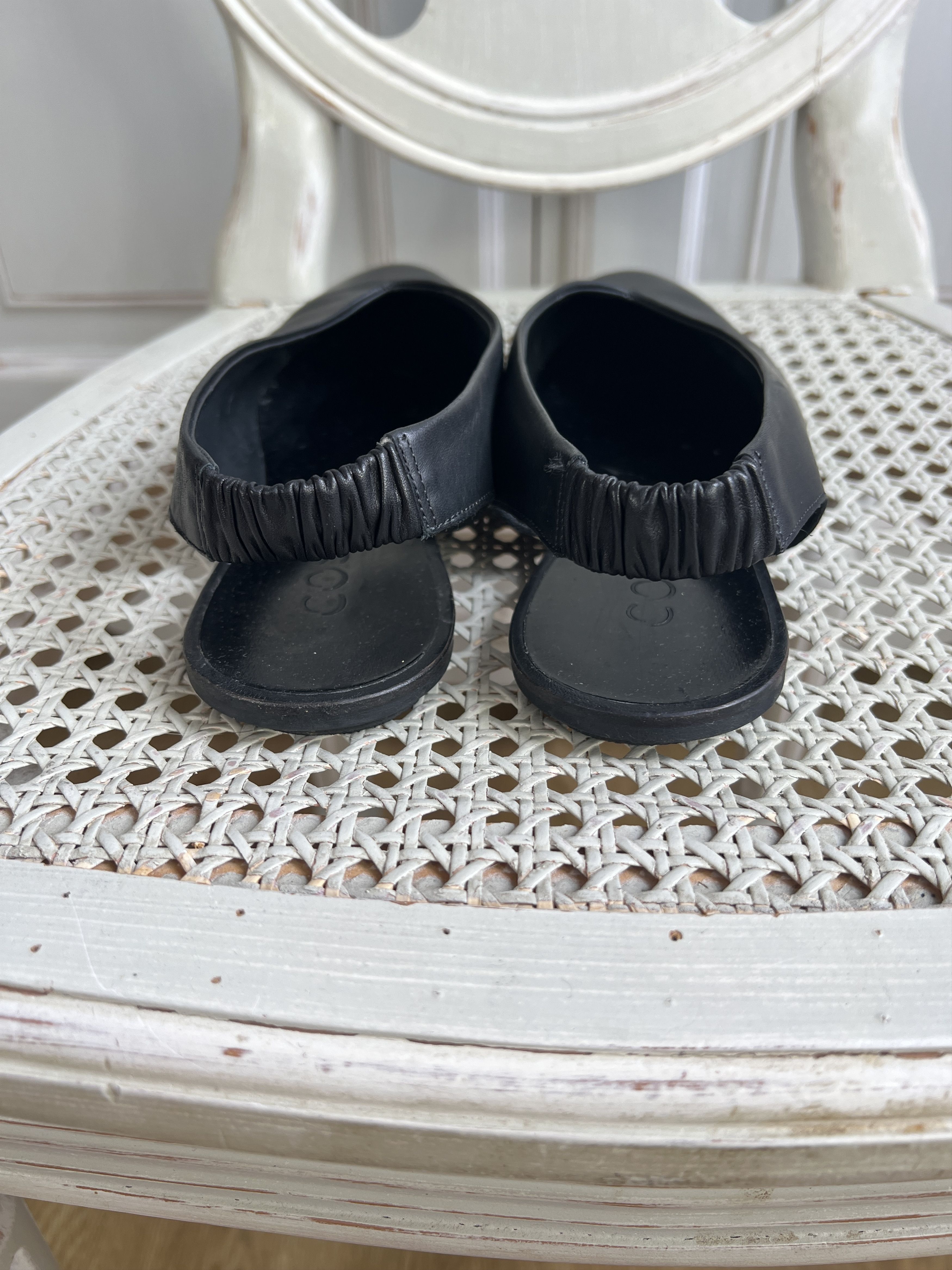 Cos AVANTGARDE COS MULES BLACK LEATHER SHOES Size US 10 / IT 40 - 6 Thumbnail
