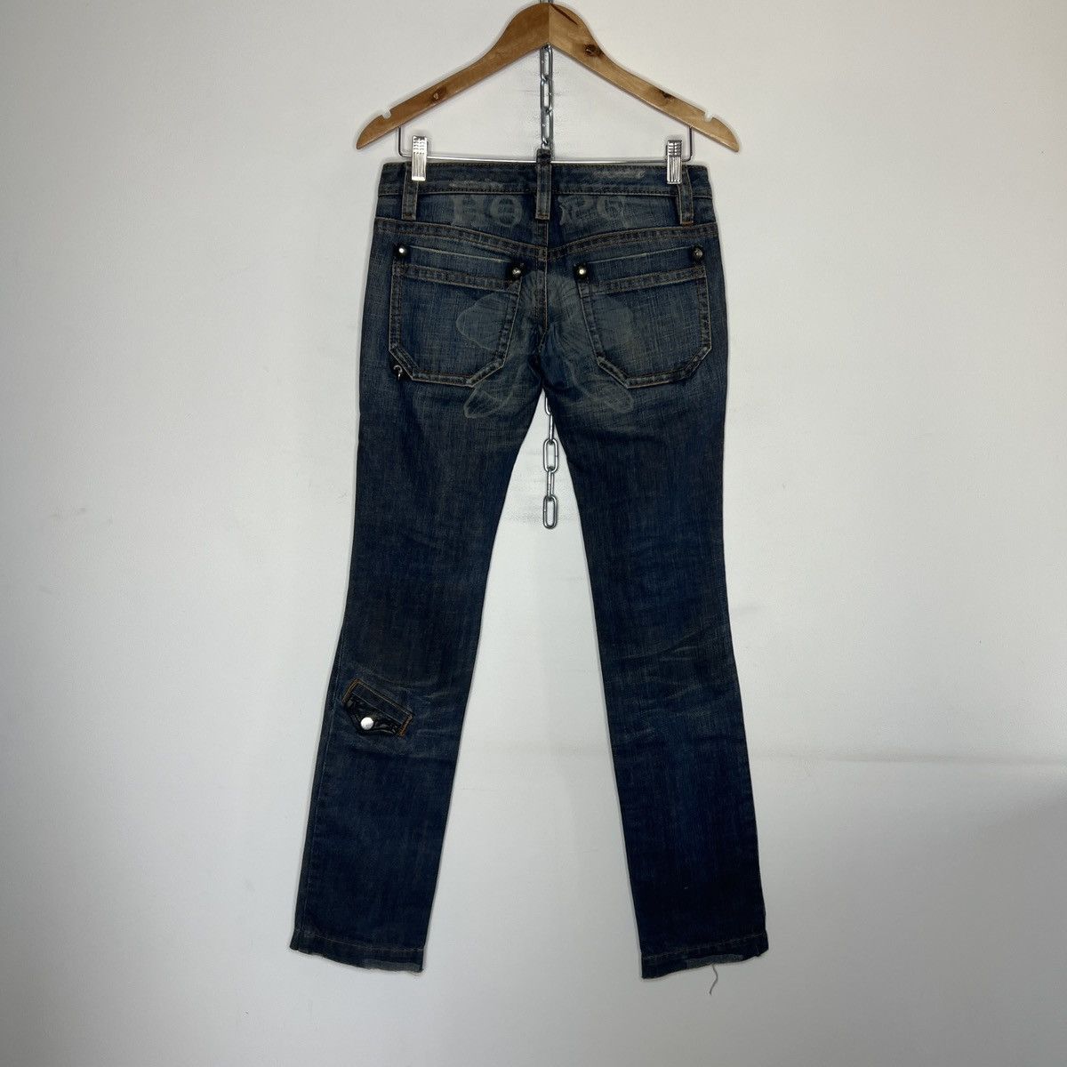Dsquared2 × Japanese Brand × Vintage Vintage Dsquared2 Distress Denim Jeans Jesus Hope Y2K Size 27" / US 4 / IT 40 - 2 Thumbnail