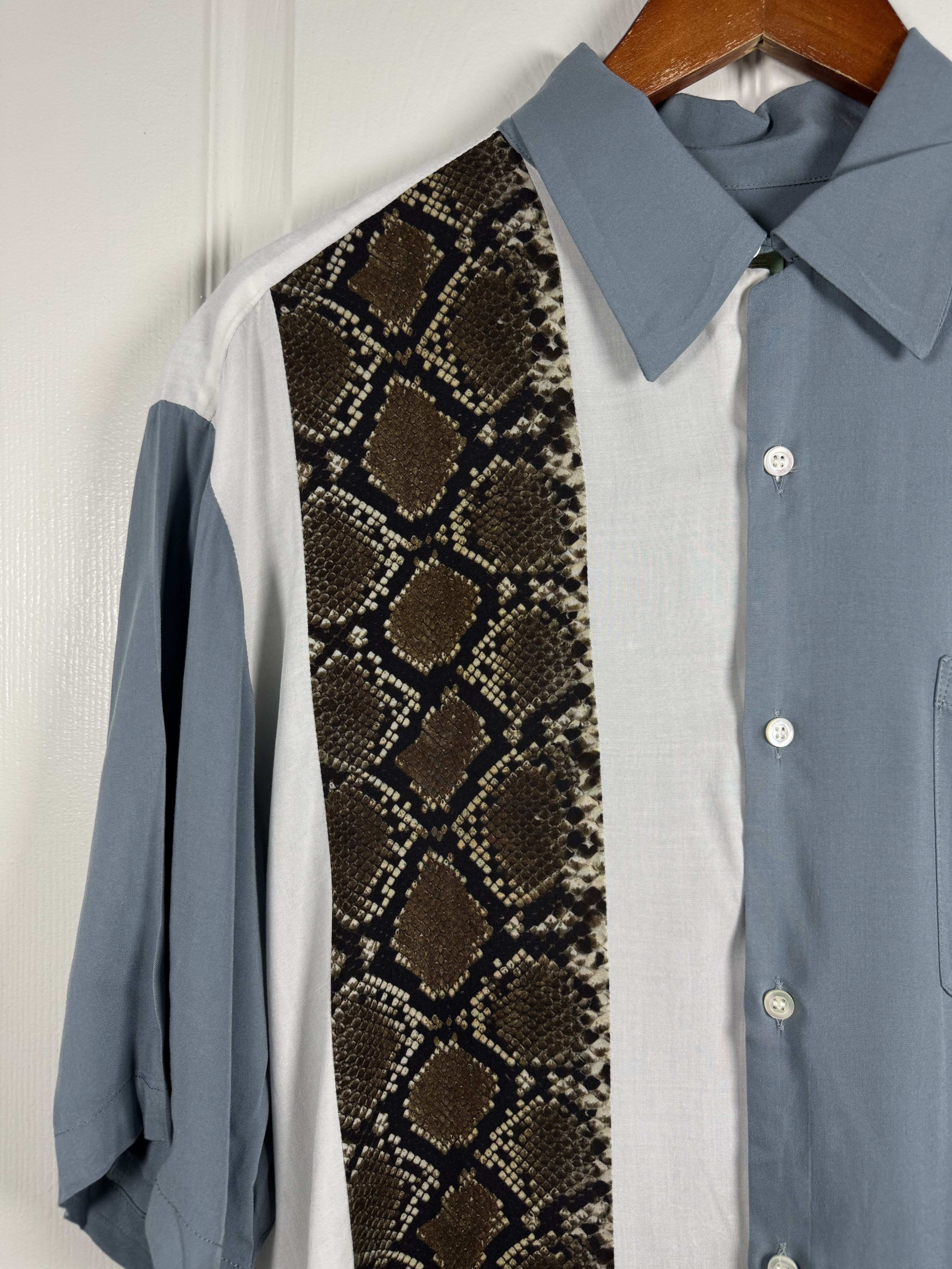 Aries Gray Snake Panel Hawaiian Shirt Large Size US L / EU 52-54 / 3 - 3 Thumbnail