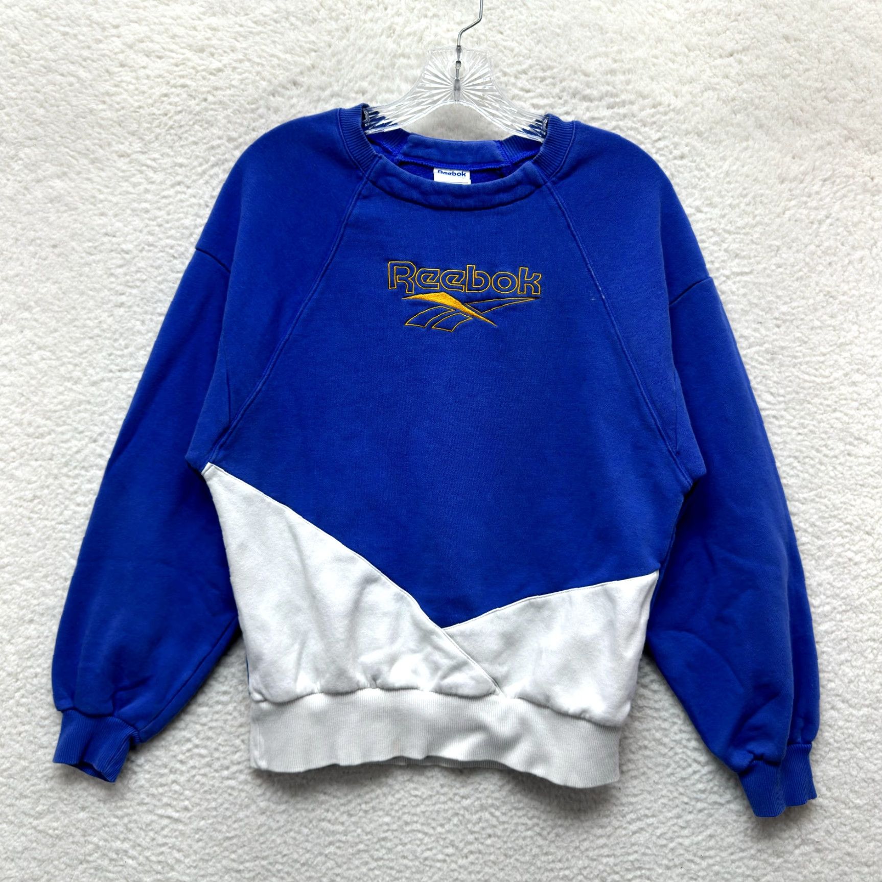 Reebok Reebok Classic Sweatshirt Embroidered Crewneck Sweatshirt Blue Medium S Adults Unisex Pullover Cotton Blend Size S / US 4 / IT 40 - 2 Thumbnail