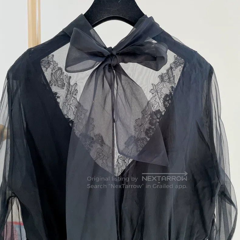 Valentino Valentino Black patchwork lace dress Size M / US 6-8 / IT 42-44 - 4 Thumbnail