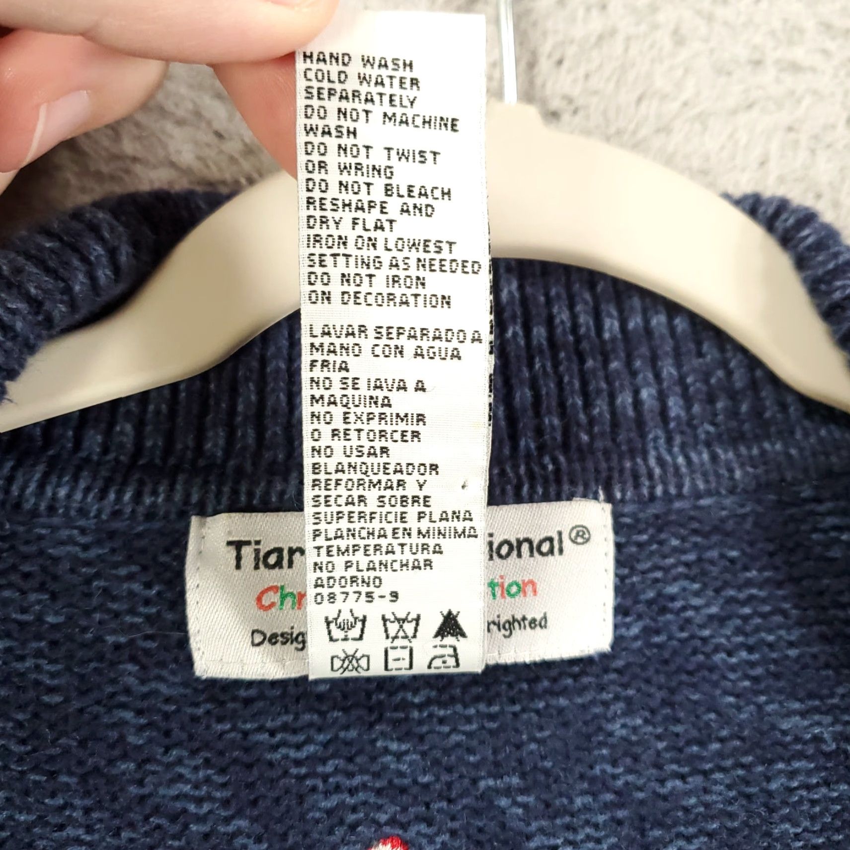 Vintage Tiara International Cardigan WOMENS XL Chirstmas Full Zip Holiday Sweater Size XL / US 12-14 / IT 48-50 - 5 Thumbnail