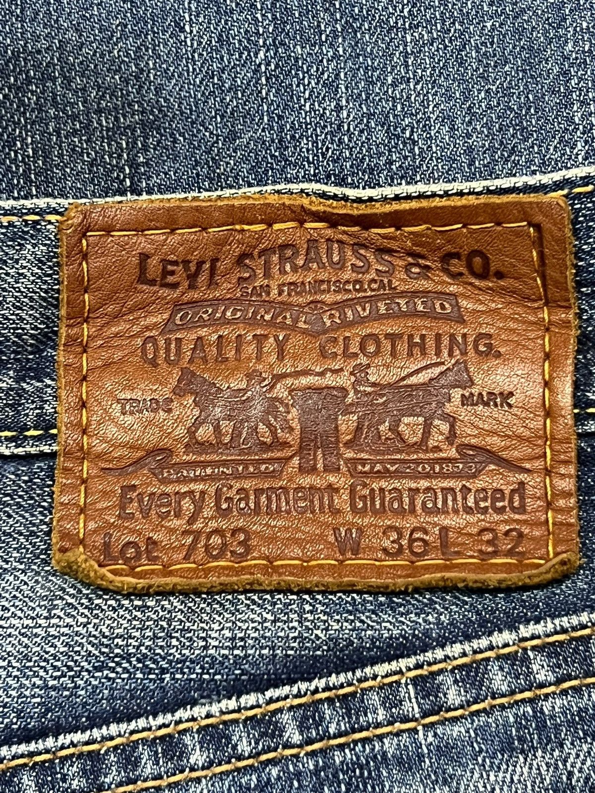 Levi's Baggy Vintage 07s Levi’s 703 - Faded Wash, Distressed Denim Size US 36 / EU 52 - 12 Thumbnail