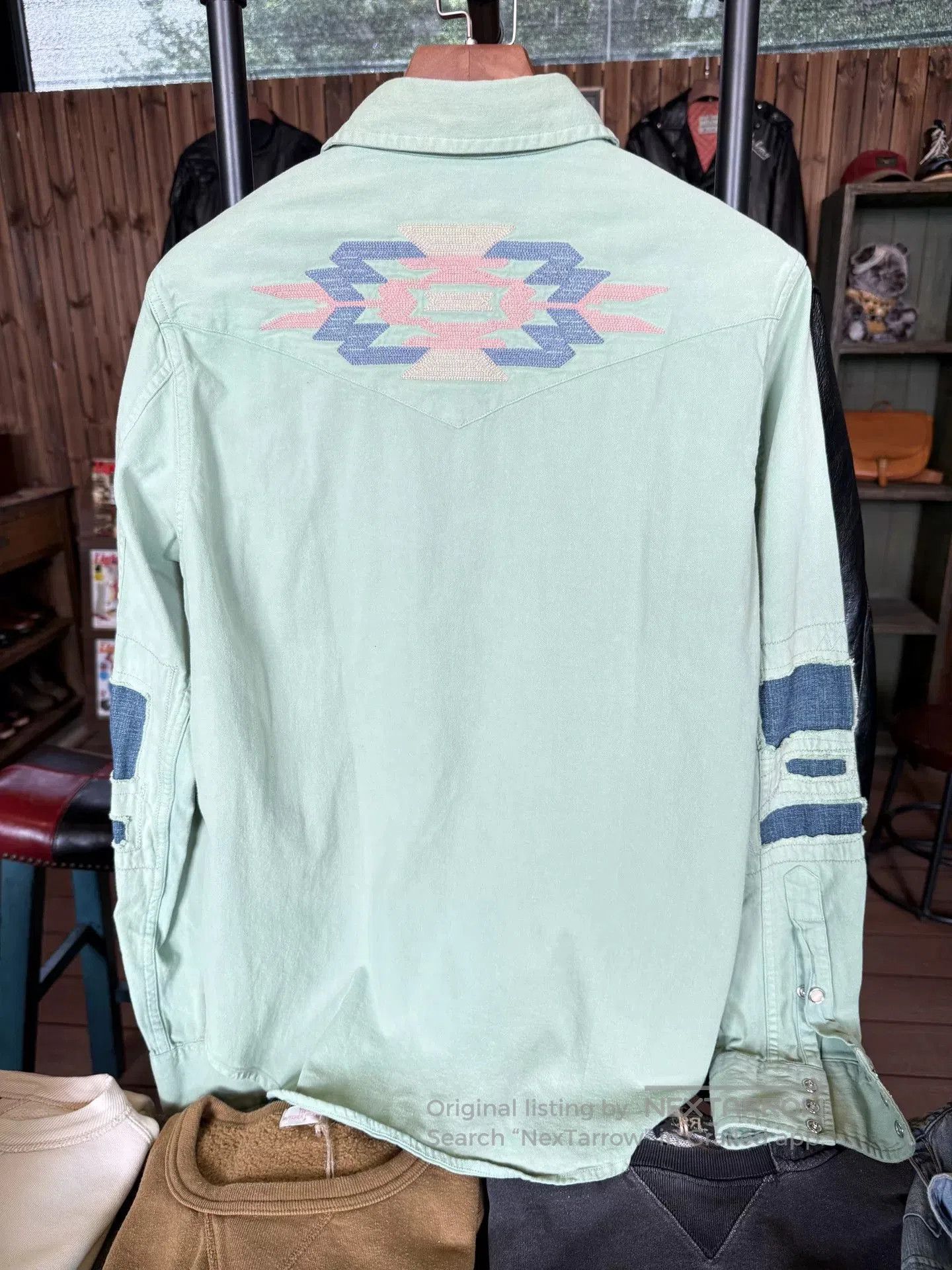 RRL Ralph Lauren RRL Western Denim Shirt. Size US M / EU 48-50 / 2 - 2 Thumbnail