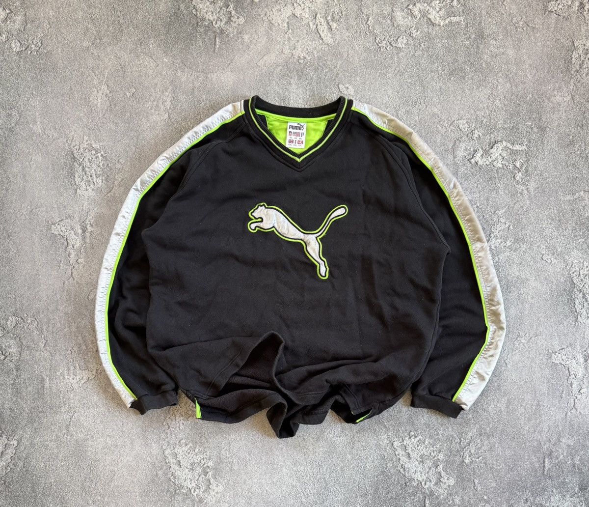 Puma × Vintage Puma XXL big logo sweatshirt vintage retro longsleeve jumper Size US XXL / EU 58 / 5 - 1 Thumbnail