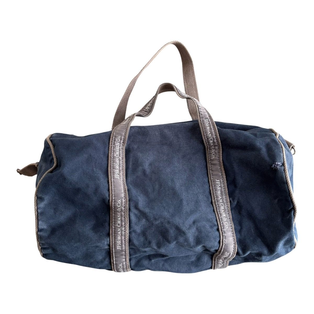 Vintage J.P. Morgan Canvas Duffel Bag