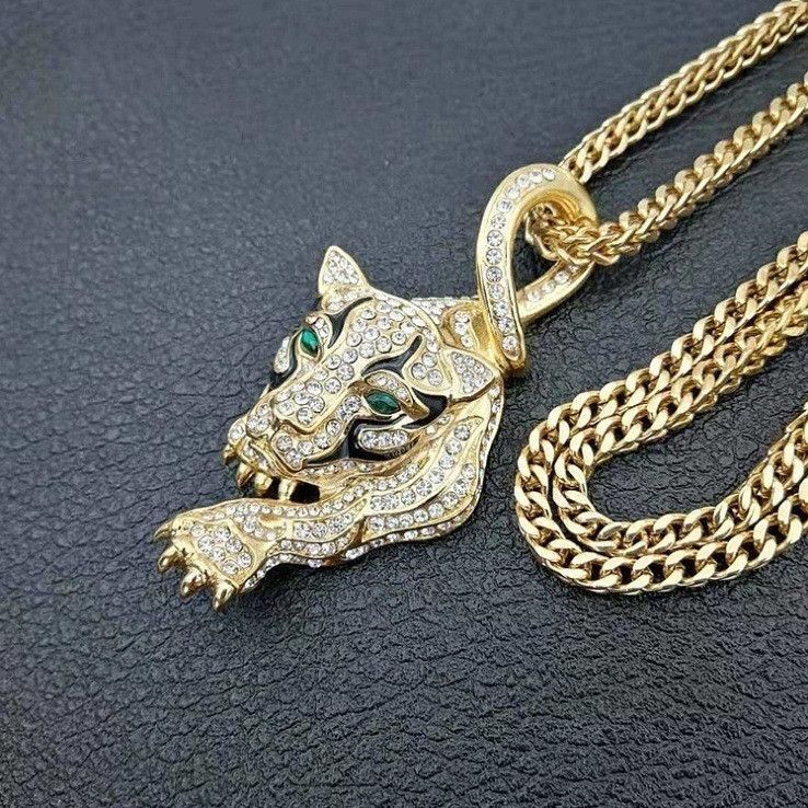 Other Cheetah New Design STEAL! Y2K Chains Necklace Chain Size ONE SIZE - 4 Thumbnail