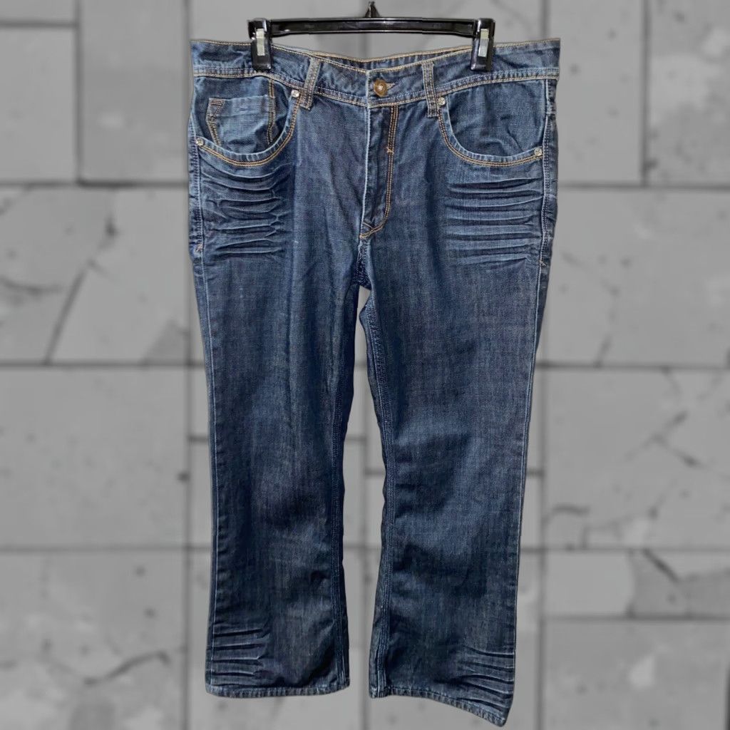Denime Buffalo Jeans Mens 36 In Blue Denim Zip Fly Jeans Size US 36 / EU 52 - 1 Thumbnail