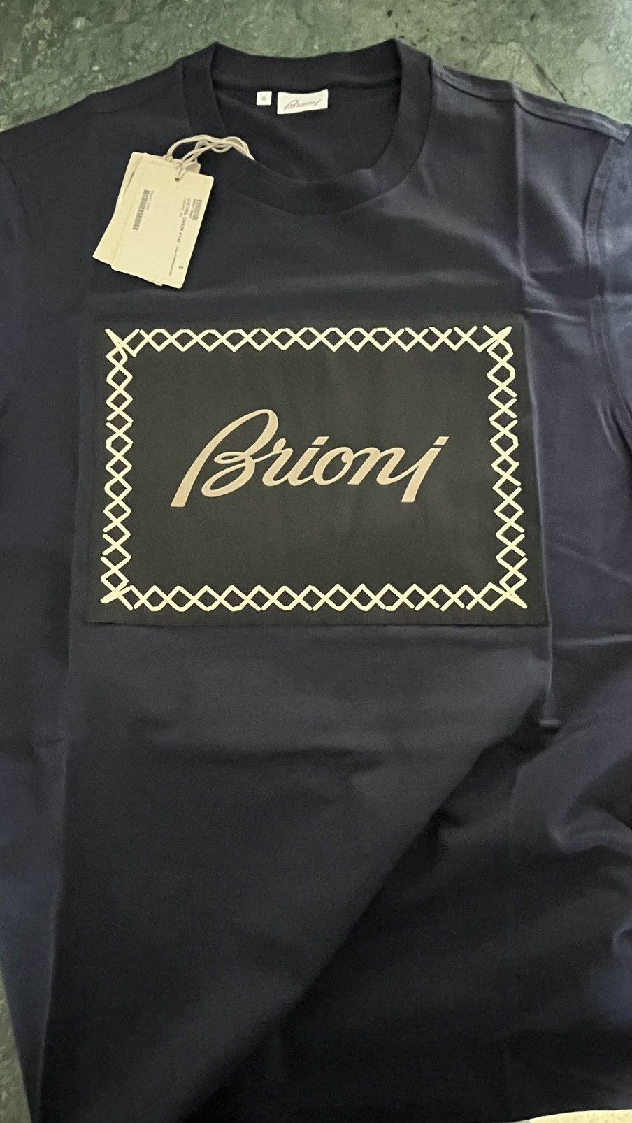 Brioni Brioni big logo tshirt very rare limited edition Size US S / EU 44-46 / 1 - 11 Thumbnail