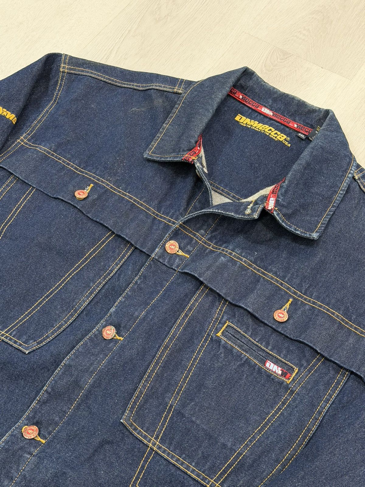 Mecca Y2K Mecca DNM Size XXL Heavy Denim Jean Jacket Urban Trucker Size US XXL / EU 58 / 5 - 7 Thumbnail