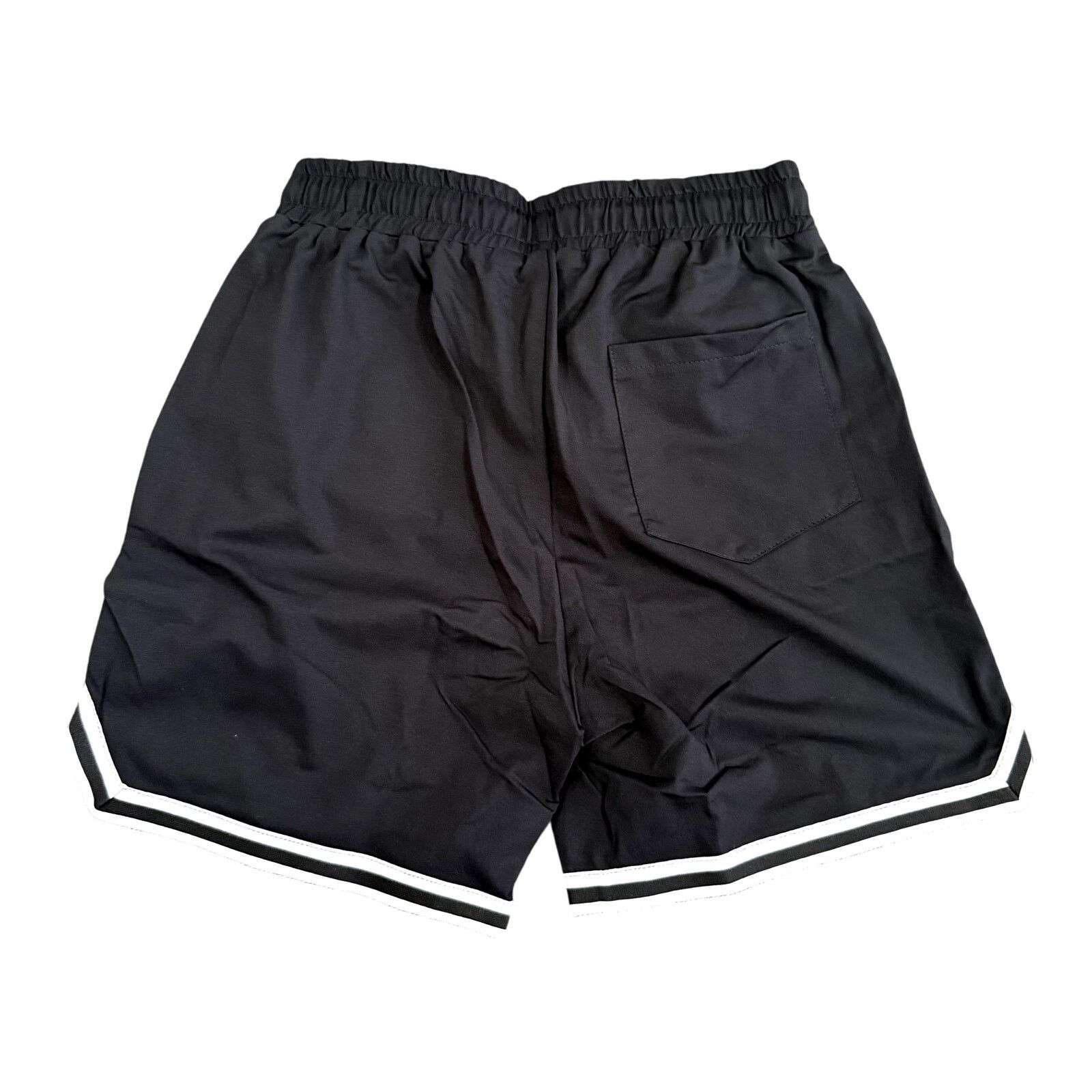 Shein Graphic Print Bear Drawstring Shorts in Black, Size S Size US 34 / EU 50 - 2 Thumbnail