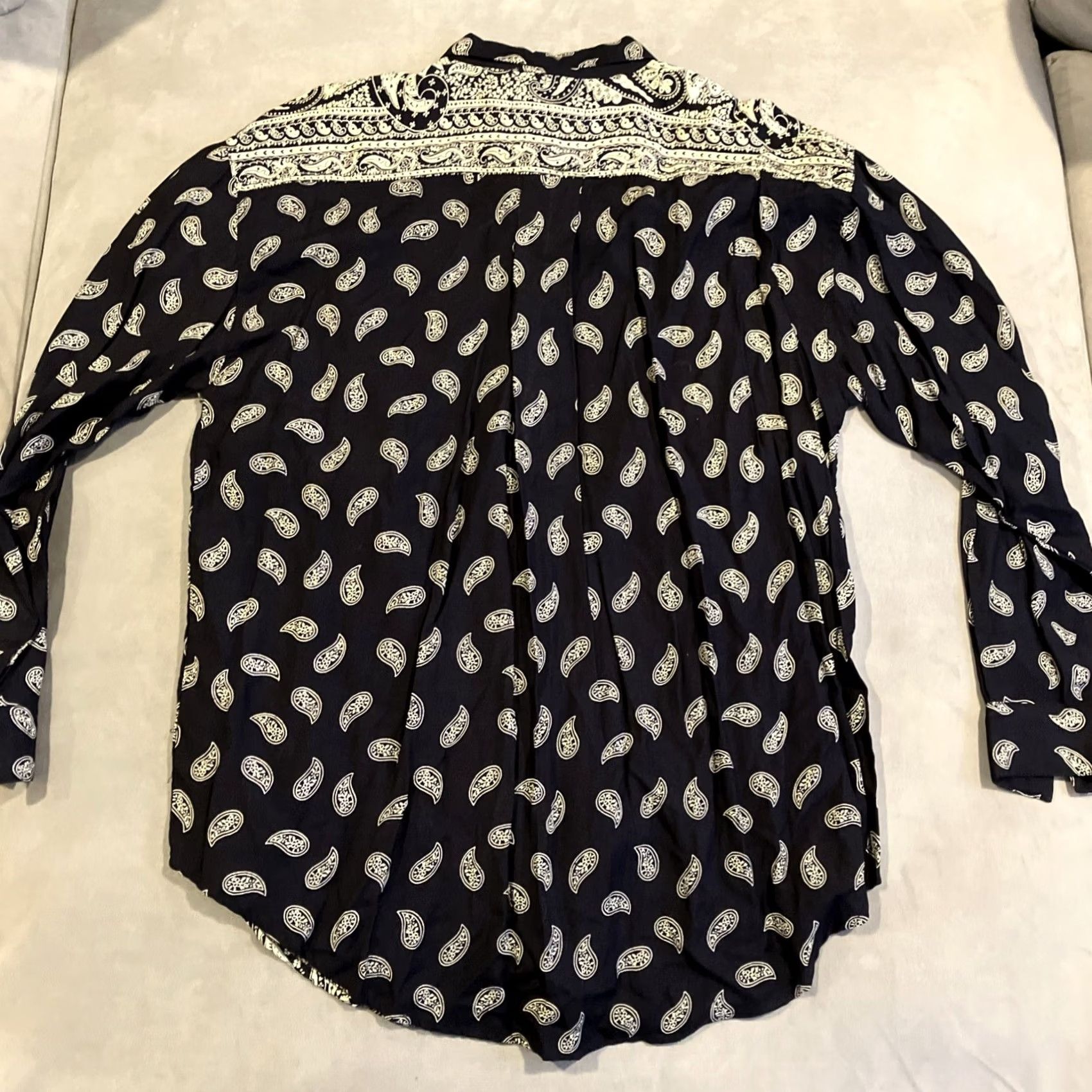 Vintage VINTAGE Gooch Shirt Medium Paisley Print Rayon Long Sleeve Button Down Size US M / EU 48-50 / 2 - 5 Thumbnail