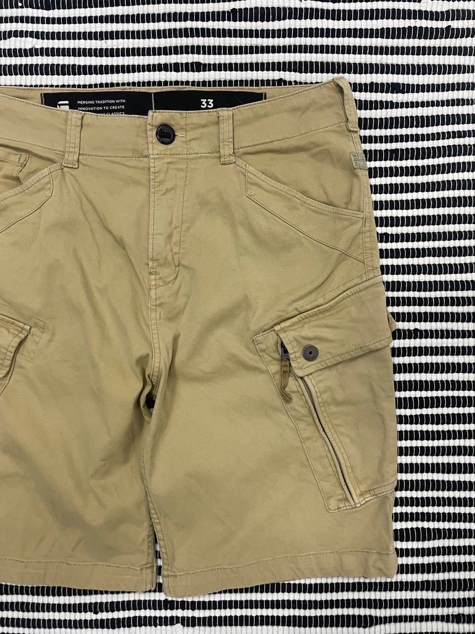G-Star × Japanese Brand × Vintage Vintage G Star Raw Cargo Roxic Short Y2K Size US 33 - 3 Thumbnail