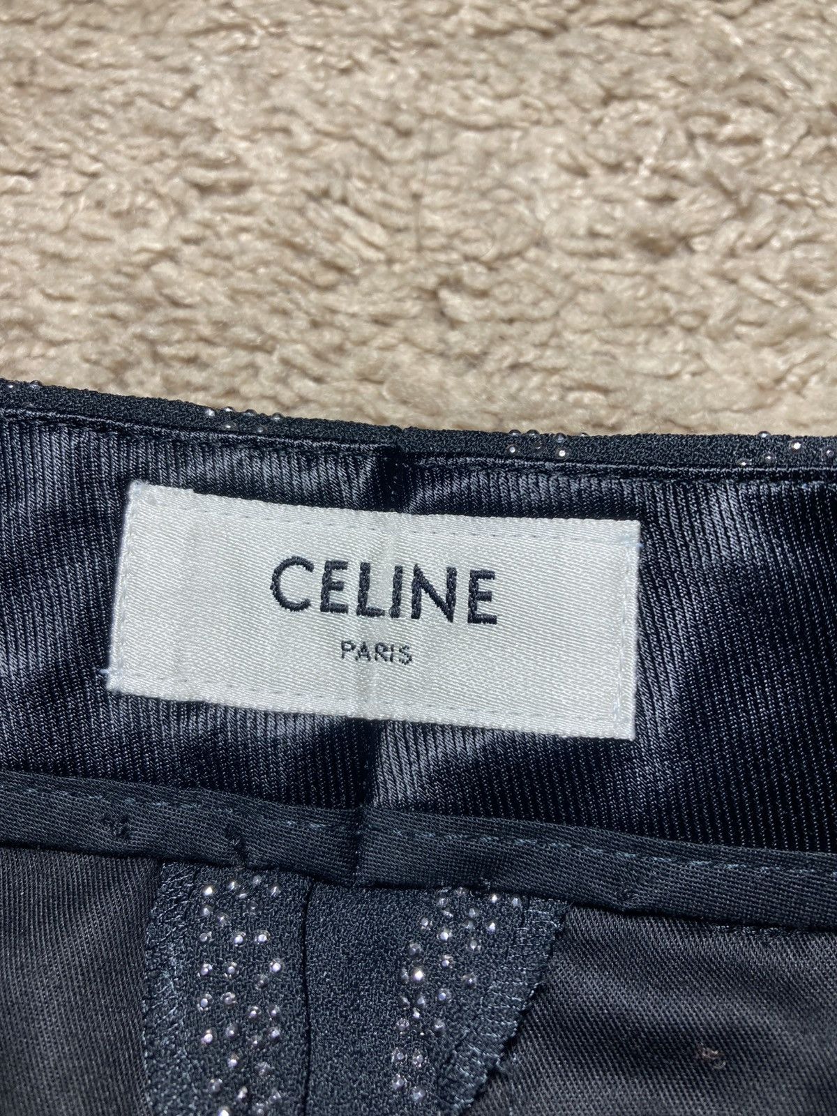 Celine AW22 Celine Crystal Striped Pants 44 2022 Boy Doll Hedi Size US 28 / EU 44 - 6 Thumbnail