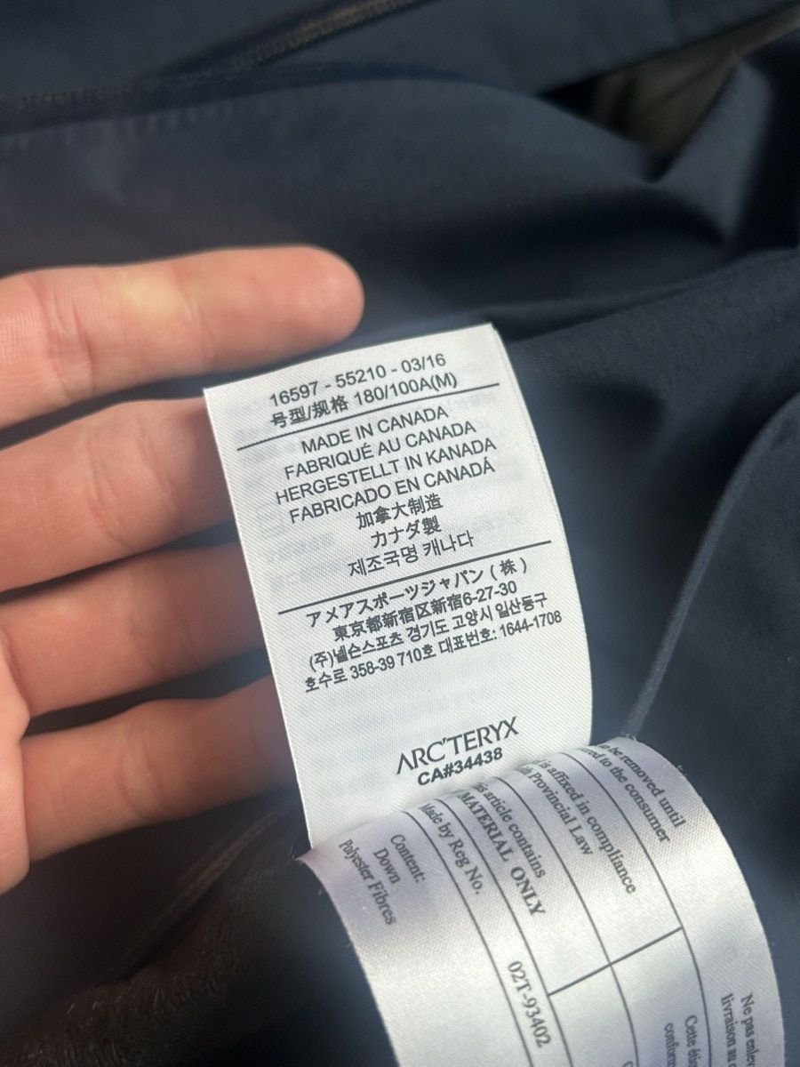 Arc'teryx Arc’teryx Veilance Monitor Down Coat Navy 2016 Size US M / EU 48-50 / 2 - 5 Thumbnail