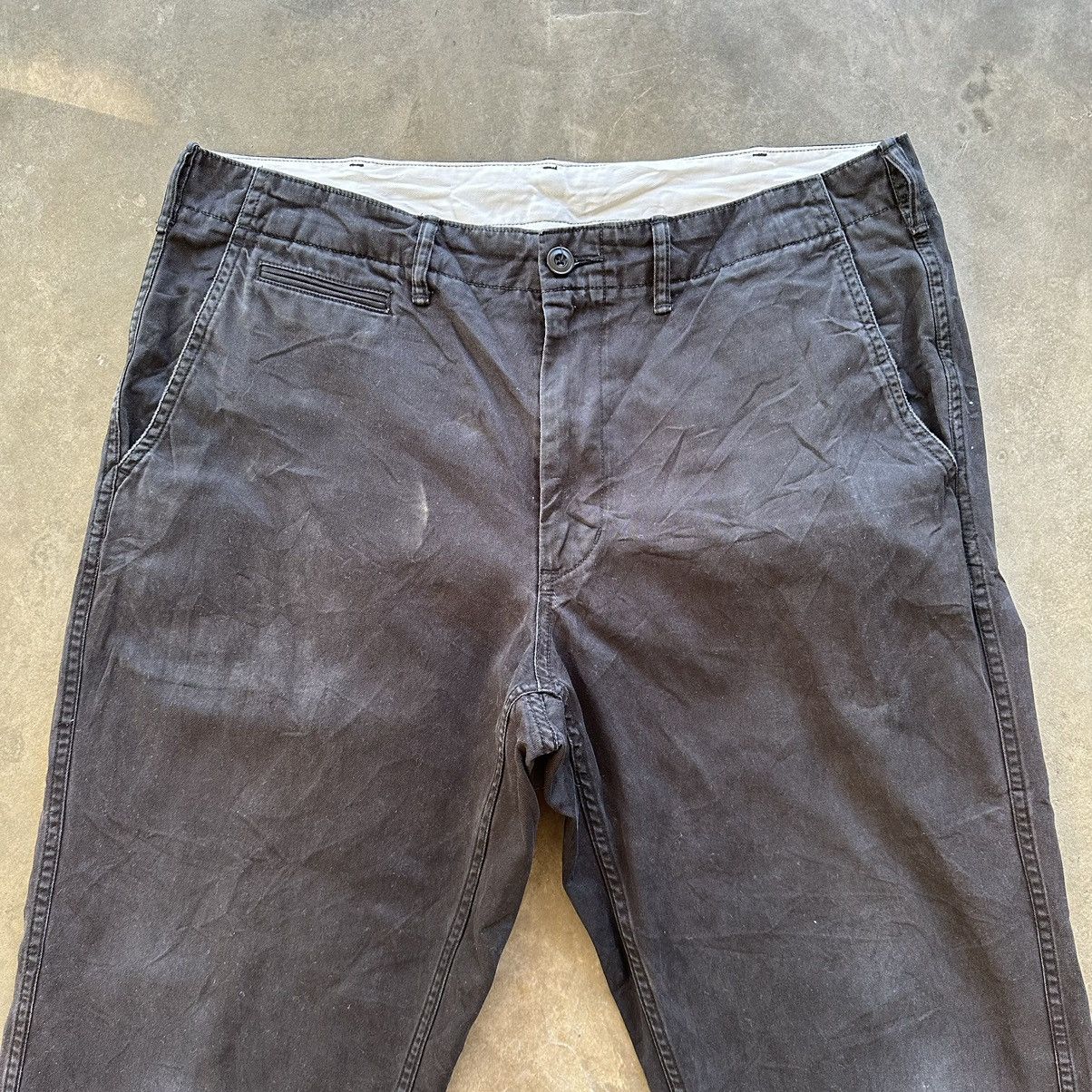 Japanese Brand Vintage Uniqlo Distressed Black Casual Trousers Pants Size US 35 - 2 Thumbnail