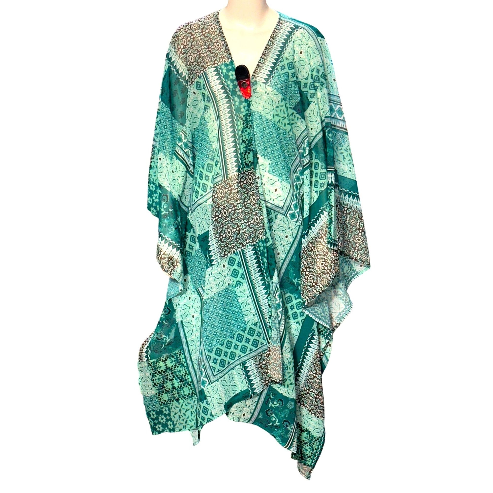 Other CCC Bohemian Style Patchwork Cape Lightweight Sheer Fabric E Size ONE SIZE - 1 Thumbnail