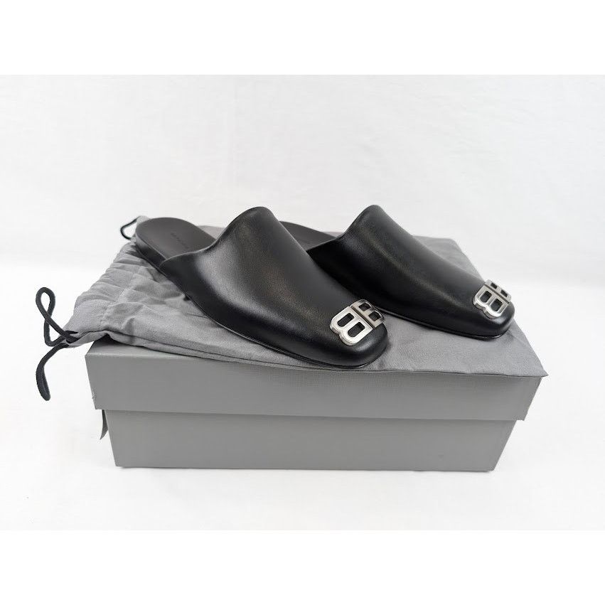Balenciaga o1rshd1 Cozy New BB Mules in Black Size US 8 / EU 41 - 20 Thumbnail