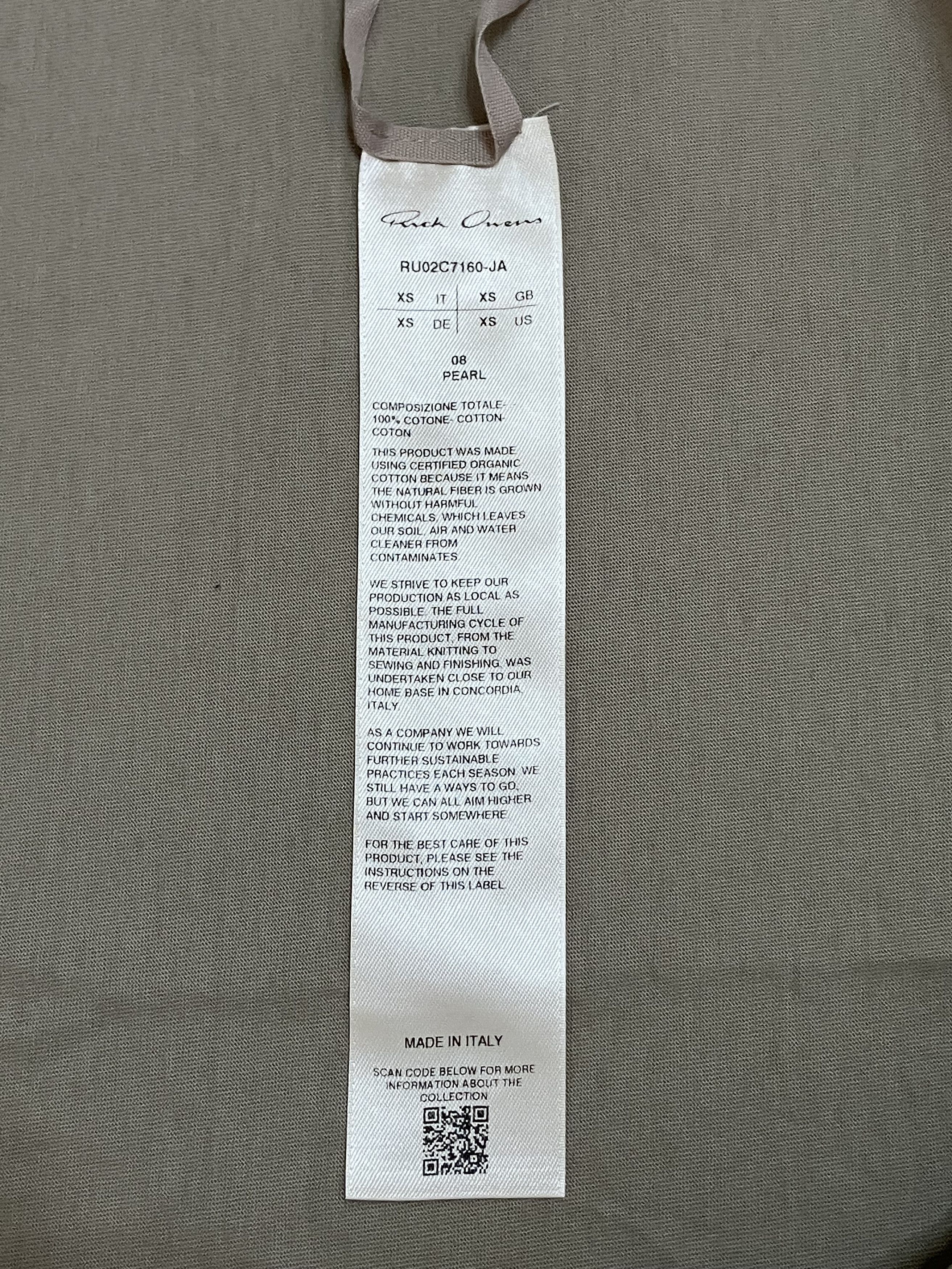 Rick Owens FW23 LUXOR PEARL TARP TEE | Grailed 