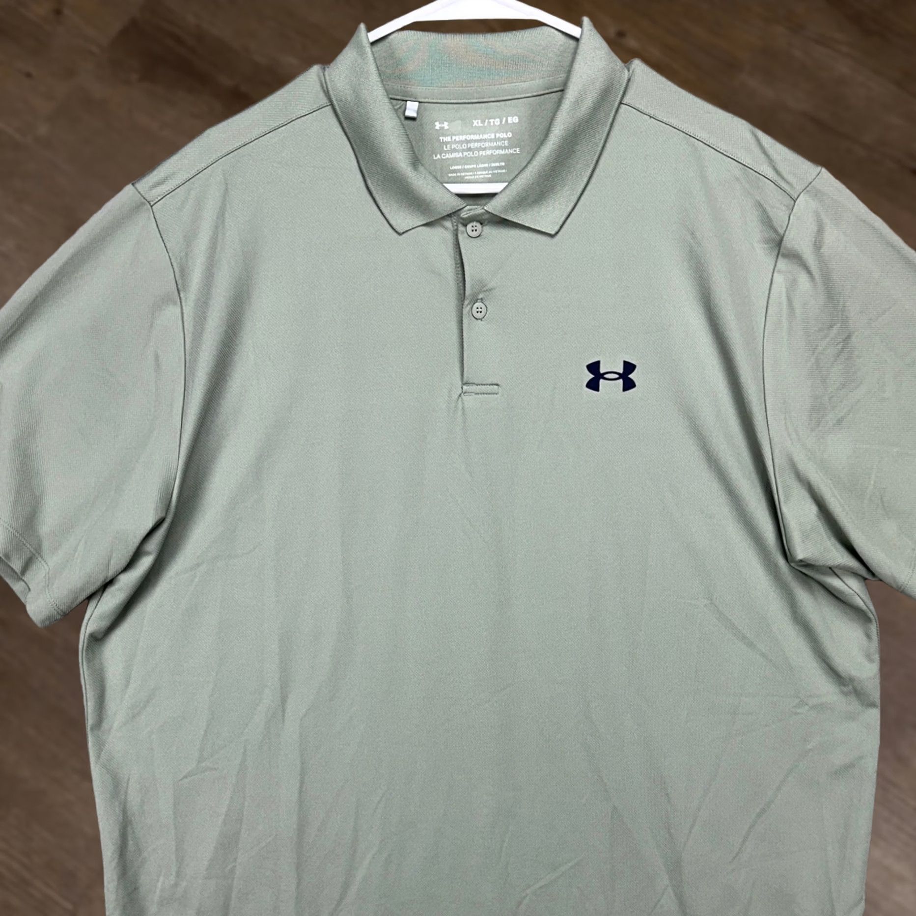 Under Armour Under Armour Polo Shirt Mens XL Green The Performance Rugby Short Sleeve Golf Size US XL / EU 56 / 4 - 1 Thumbnail