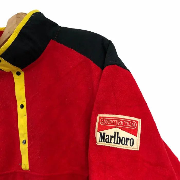 Marlboro Vtg 80’ MARLBORO ADVENTURE TEAM Red Fleece Jacket Size US XL / EU 56 / 4 - 4 Thumbnail