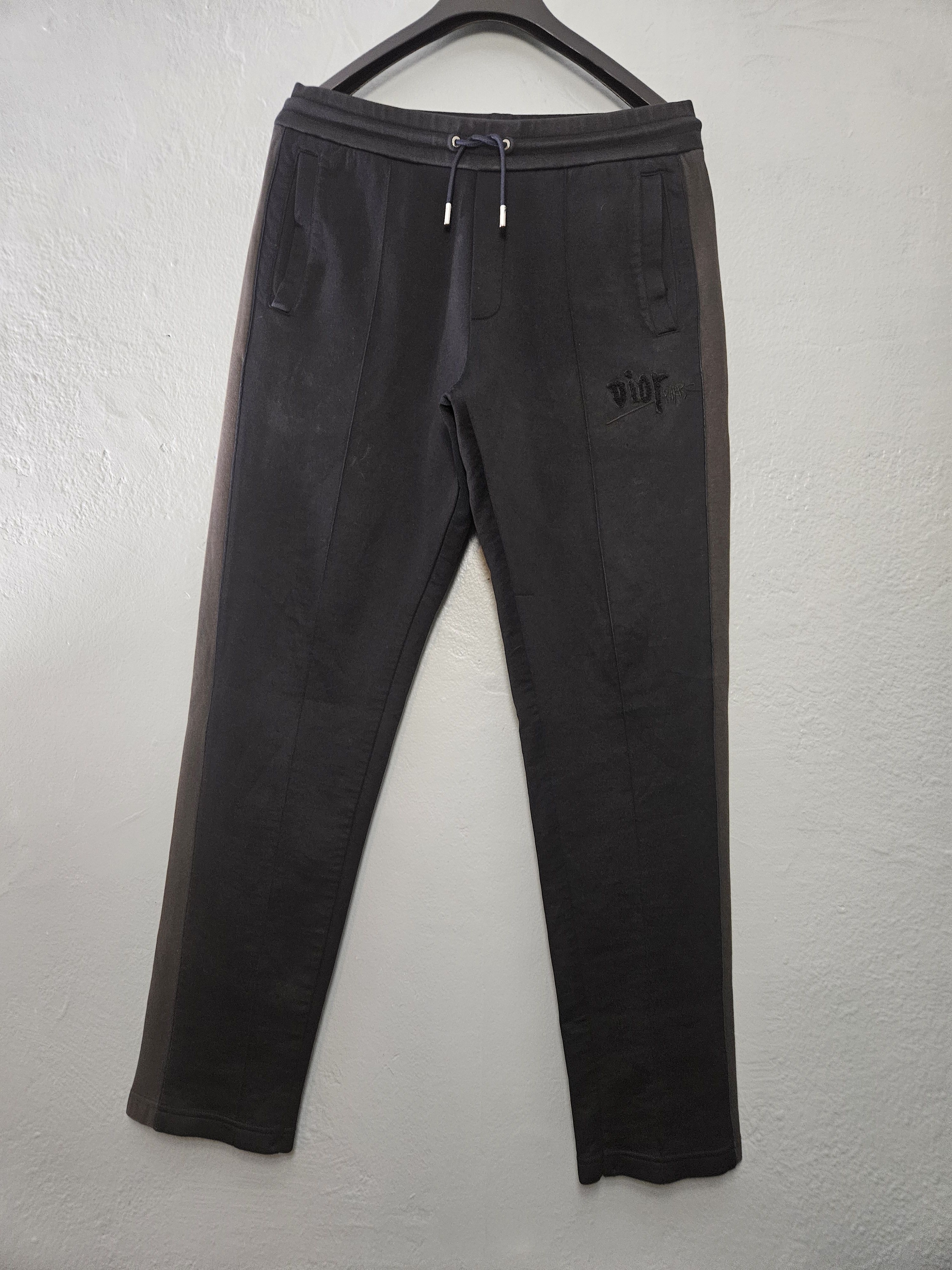 Dior × Hedi Slimane Dior Homme 07AW Runway Black Drop Crotch Pants