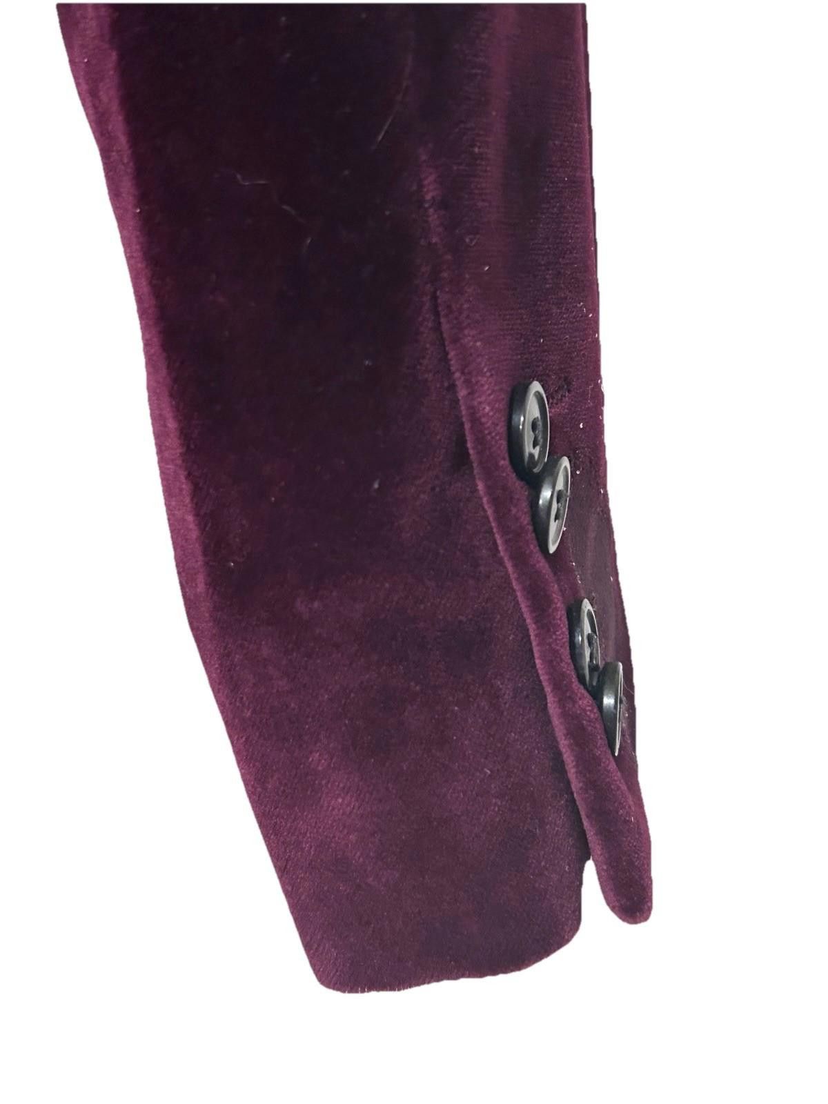 Hugo Boss HUGO by Hugo Boss Men’s Velvet Blazer 36R Burgundy Jacket Size 36R - 10 Thumbnail