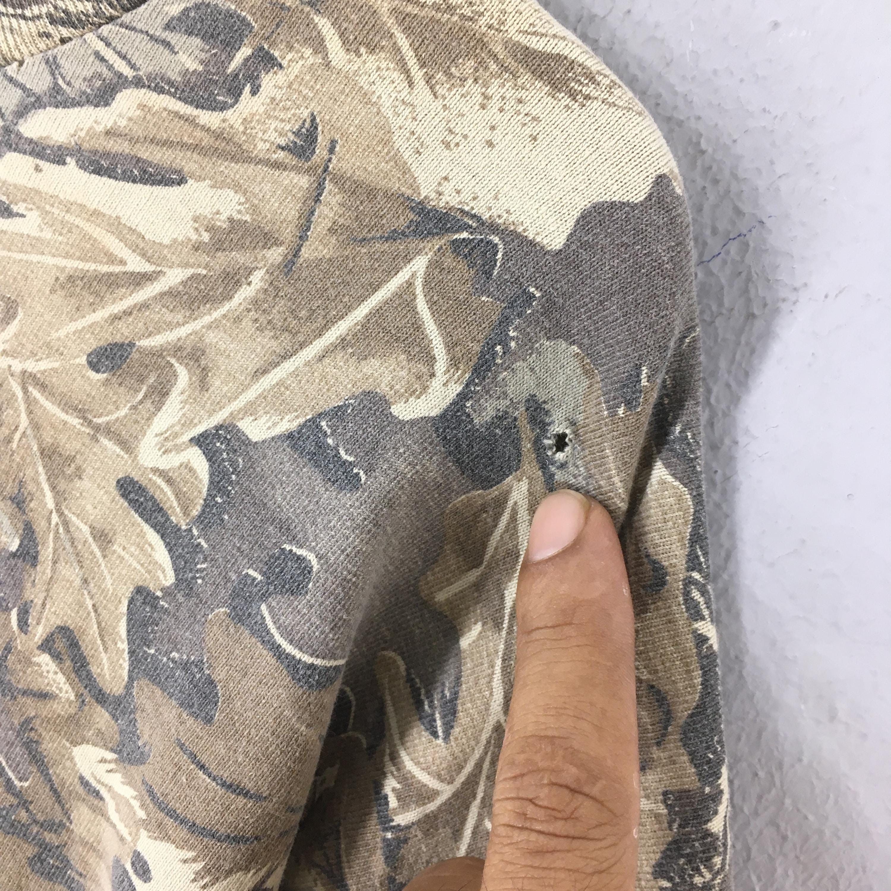 Mossy Oaks × Realtree × Vintage 90s Red Head Mossy Oak Tree Camo Turtleneck Shirt Large Size US L / EU 52-54 / 3 - 4 Thumbnail