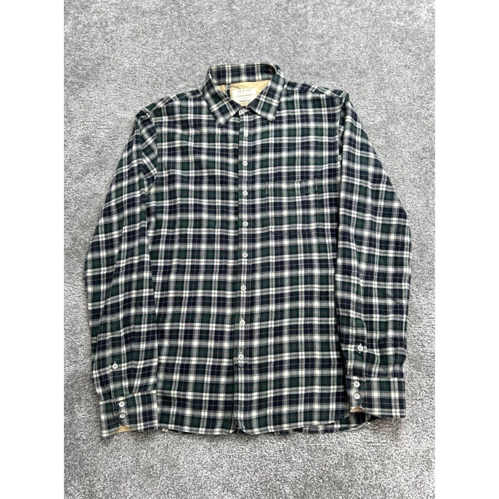 Rag & Bone Rag & Bone Shirt Mens Large Multicolor Cotton Plaid Tailored Workwear Casual Size US L / EU 52-54 / 3 - 2 Thumbnail