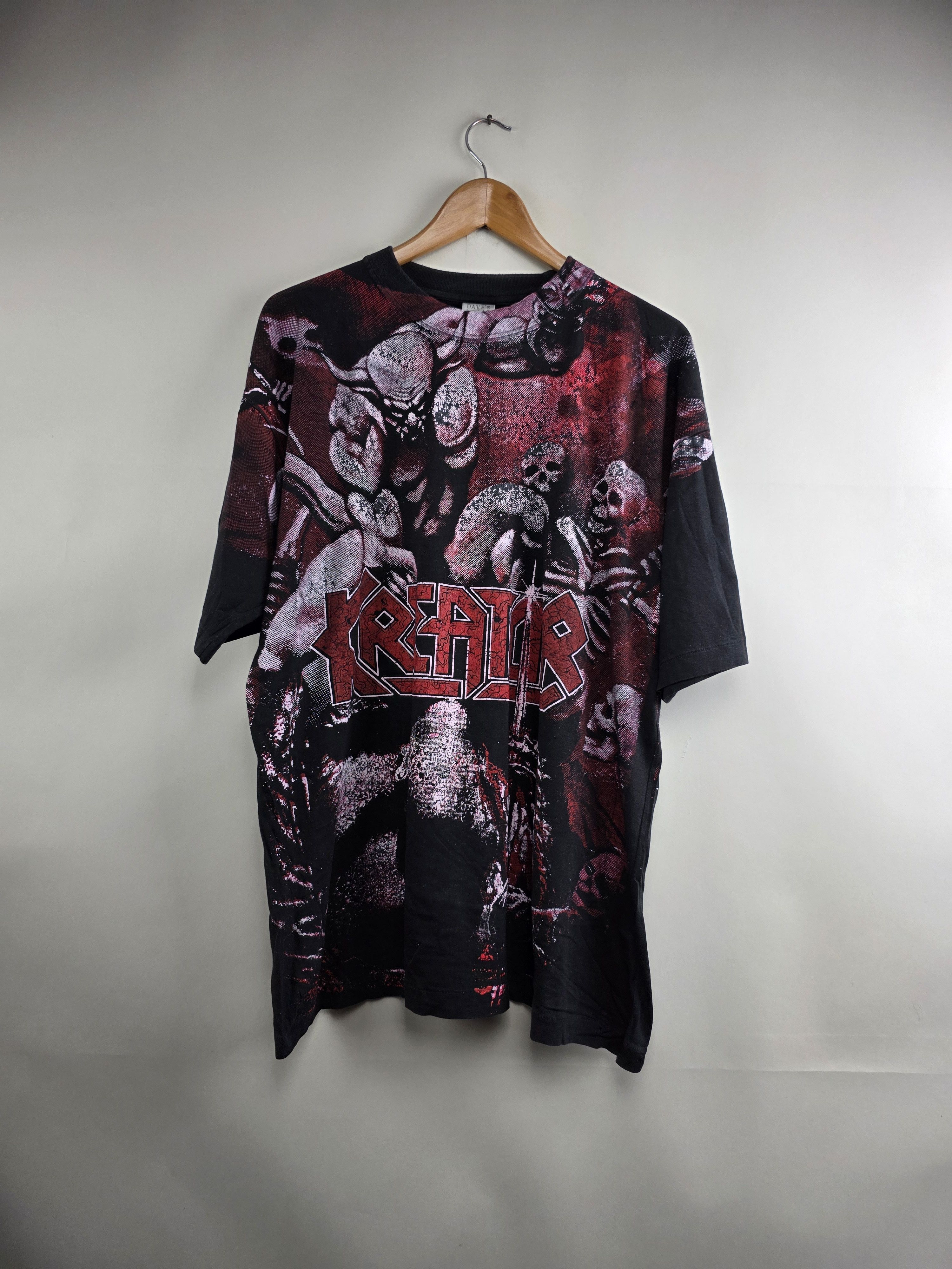Band Tees × Vintage 90s Kreator All over print XL 23" 29.5" Size US XL / EU 56 / 4 - 9 Thumbnail
