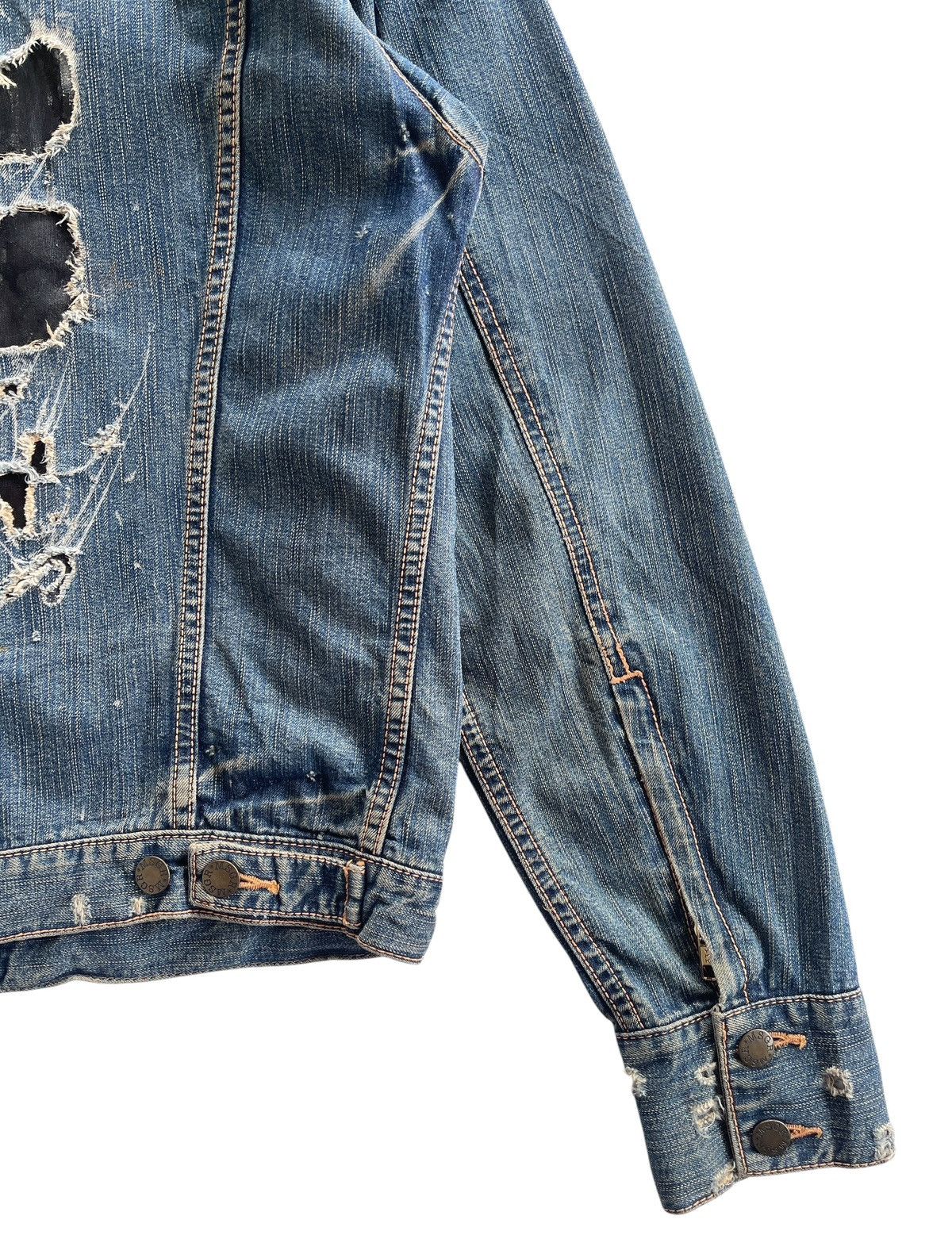Japanese Brand MSGR Distressed Denim Jacket Size US M / EU 48-50 / 2 - 14 Thumbnail