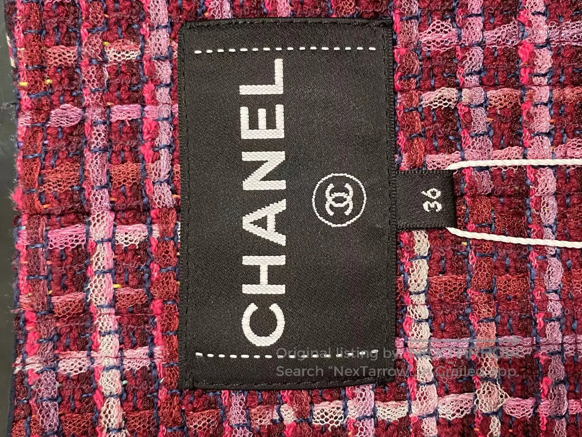 Chanel Chanel 23 Blue Graffiti Logo Coat. Size US XS / EU 42 / 0 - 3 Thumbnail