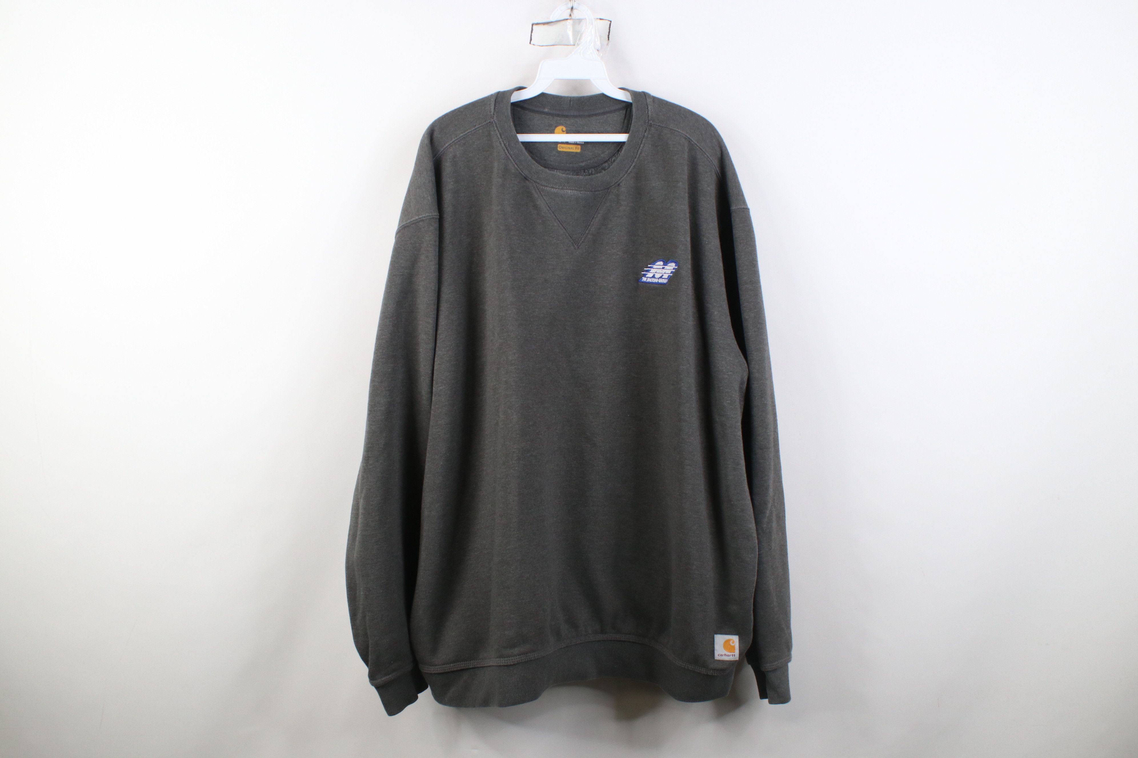 Carhartt Y2K Carhartt Heavyweight Crewneck Sweatshirt Heather Gray Size US XXL / EU 58 / 5 - 1 Thumbnail