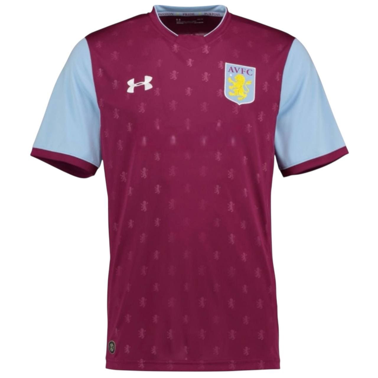 Under Armour 2017/18 ASTON VILLA HOME SOCCER JERSEY FOOTBALL SHIRT SIZE L Size US L / EU 52-54 / 3 - 1 Thumbnail