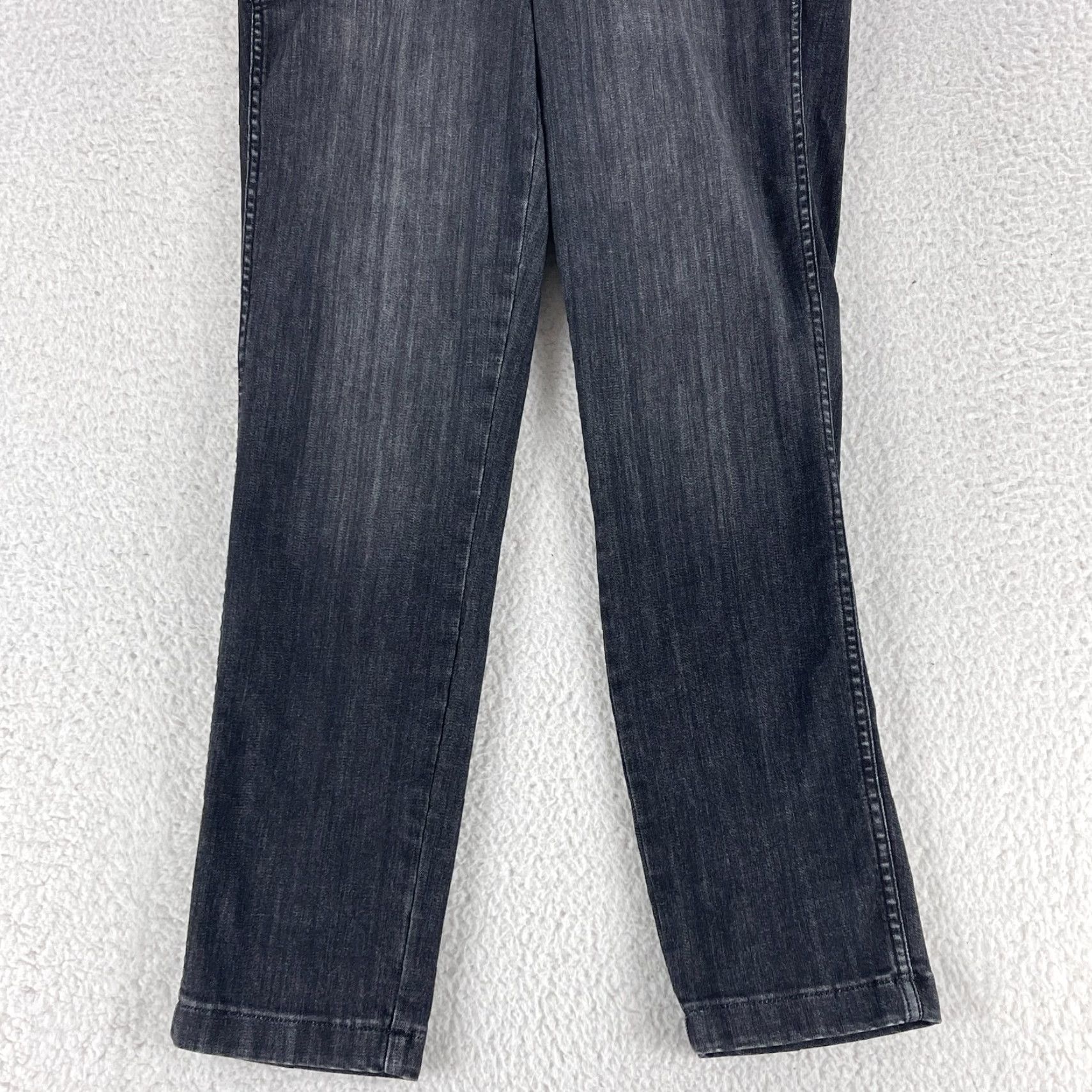 White House Black Market White House Black Market Jeans Straight Crop Womens Size 6 Tall Black Denim Mid-Rise 90s City Preppy Boys Mens Womens Size 28" / US 6 / IT 42 - 3 Thumbnail